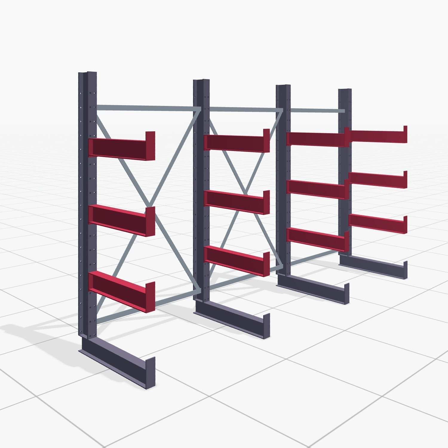 Draagarmstellingen handbediend KHX 3000, H: 2.000 mm, B: 3067 mm, Armlengte: 1.880 kg, eenzijdig gebruik