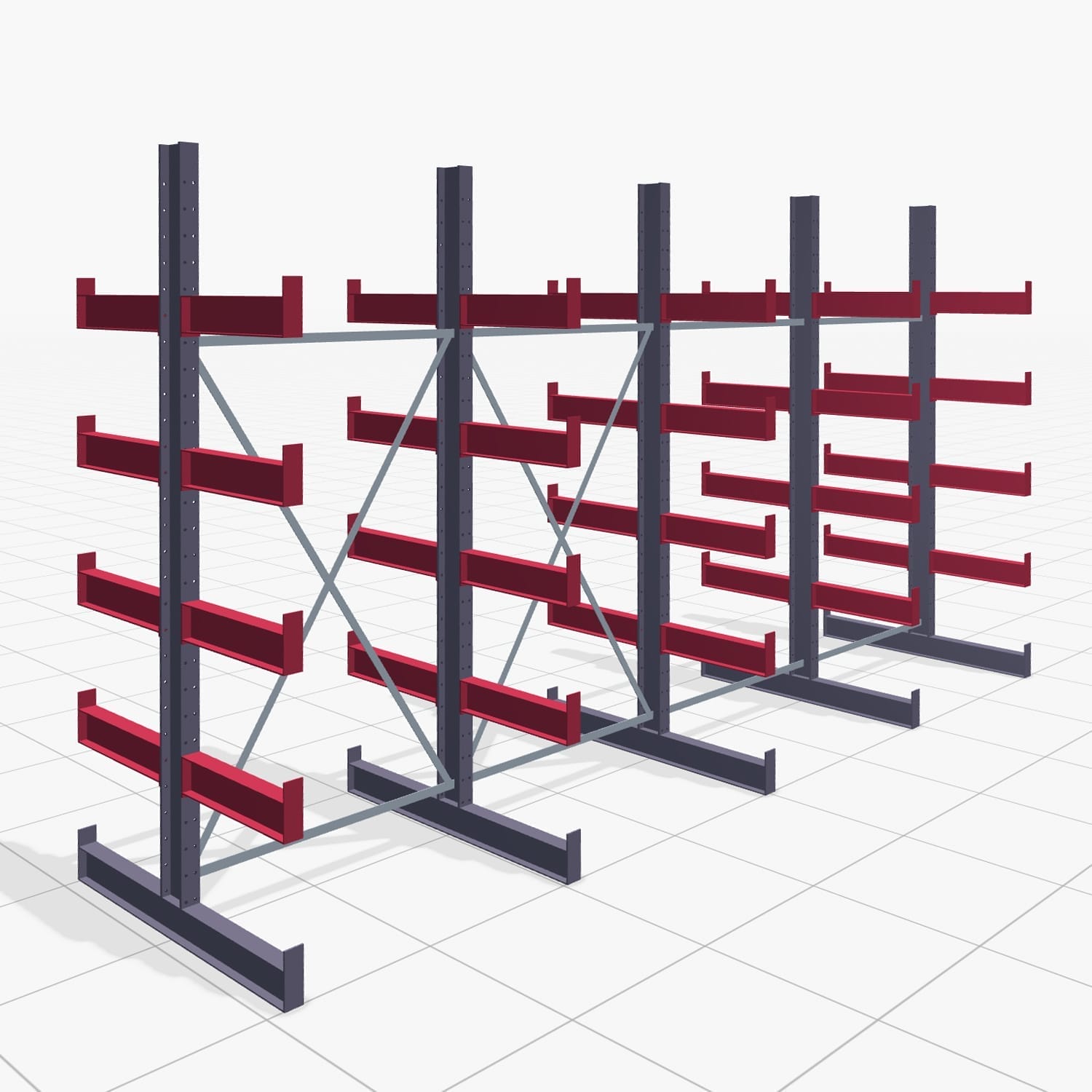 Draagarmstellingen handbediend KHX 3000, H: 3.000 mm, B: 2645 mm, Armlengte: 2.400 kg, Tweezijdig gebruik