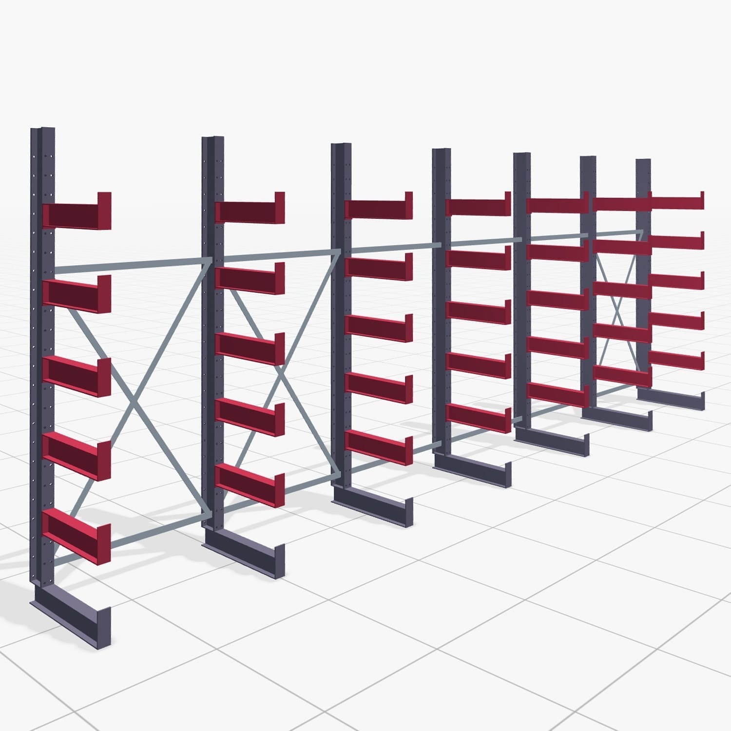 Draagarmstellingen handbediend KHX 3000, H: 2.500 mm, B: 6070 mm, Armlengte: 2.240 kg, eenzijdig gebruik