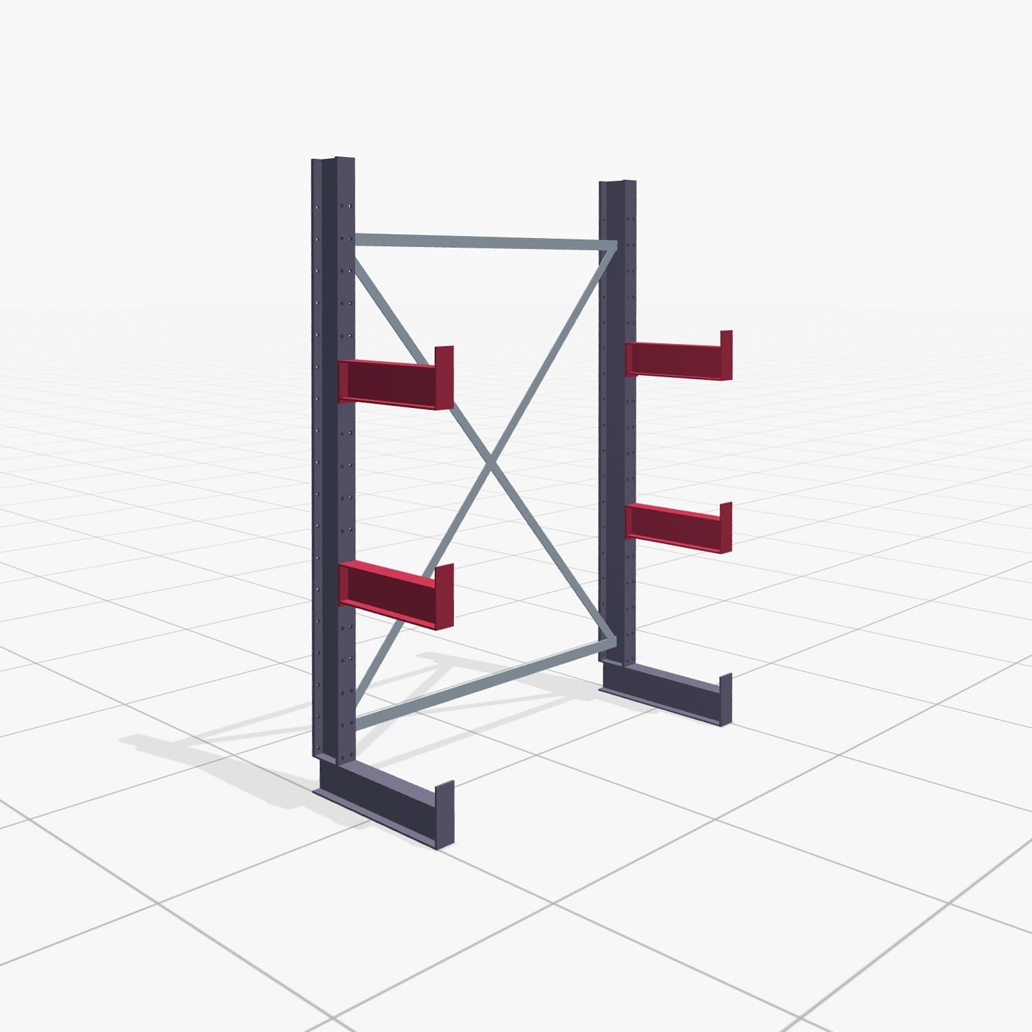 Draagarmstellingen handbediend KHX 3000, H: 2.000 mm, B: 1350 mm, Armlengte: 2.680 kg, eenzijdig gebruik