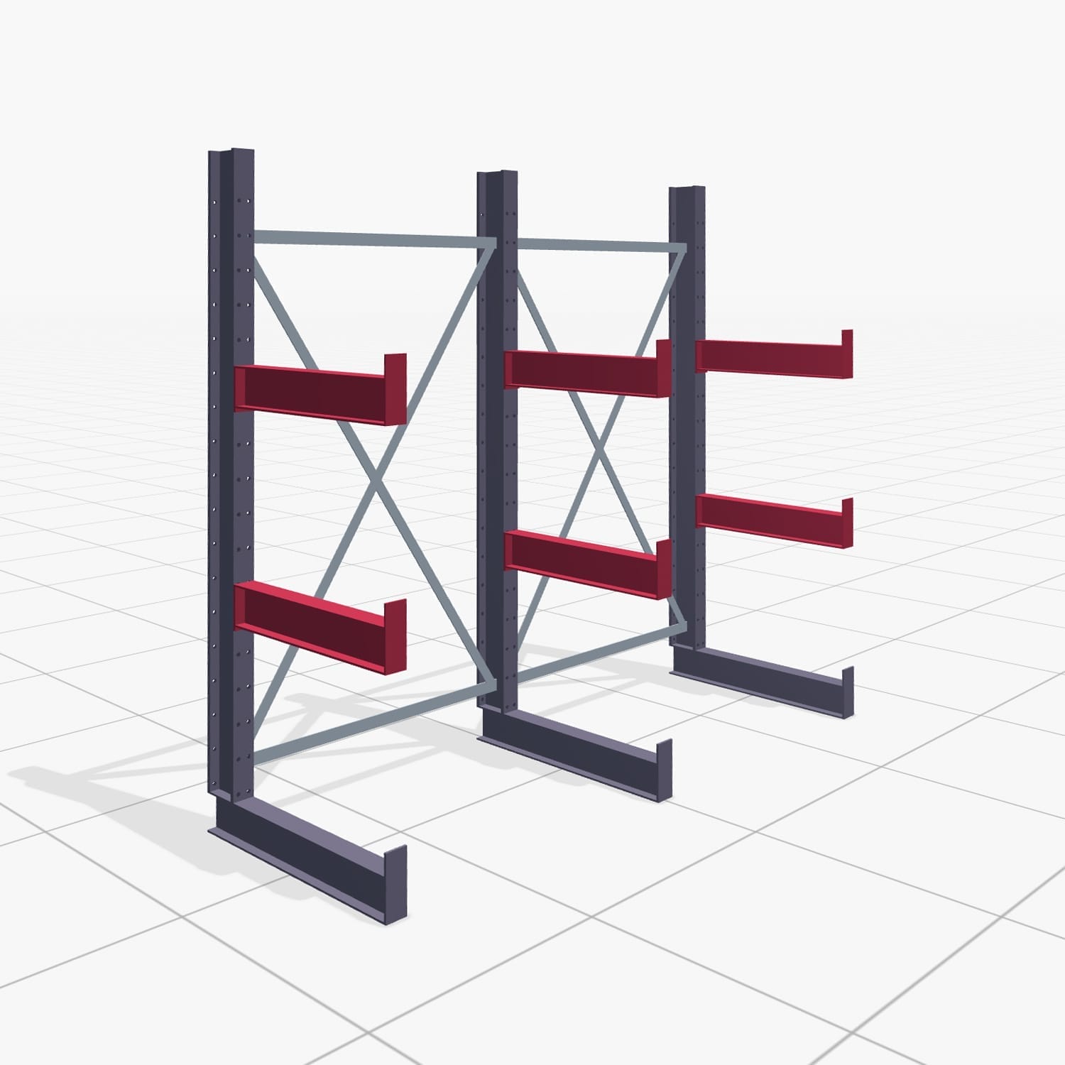 Draagarmstellingen handbediend KHX 3000, H: 2.000 mm, B: 2066 mm, Armlengte: 1.880 kg, eenzijdig gebruik