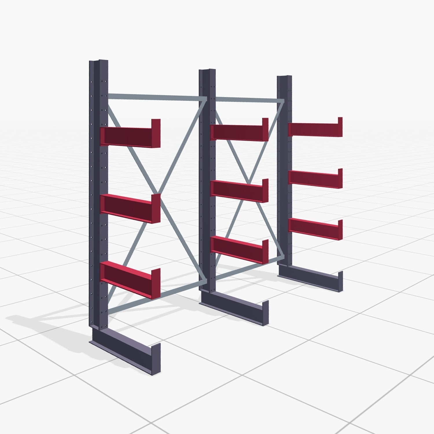 Draagarmstellingen handbediend KHX 3000, H: 2.000 mm, B: 2066 mm, Armlengte: 2.240 kg, eenzijdig gebruik