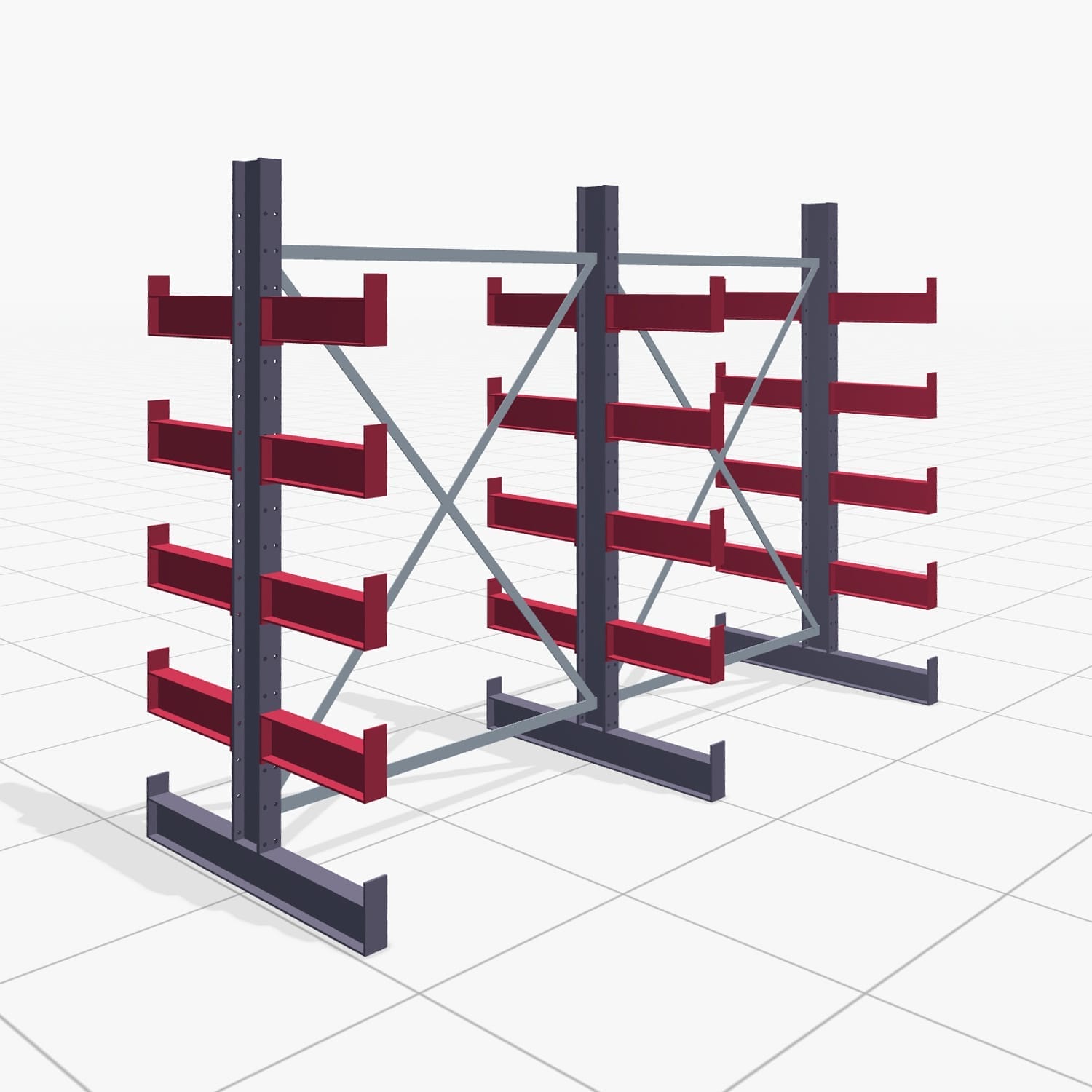 Draagarmstellingen handbediend KHX 3000, H: 2.000 mm, B: 2636 mm, Armlengte: 2.680 kg, Tweezijdig gebruik
