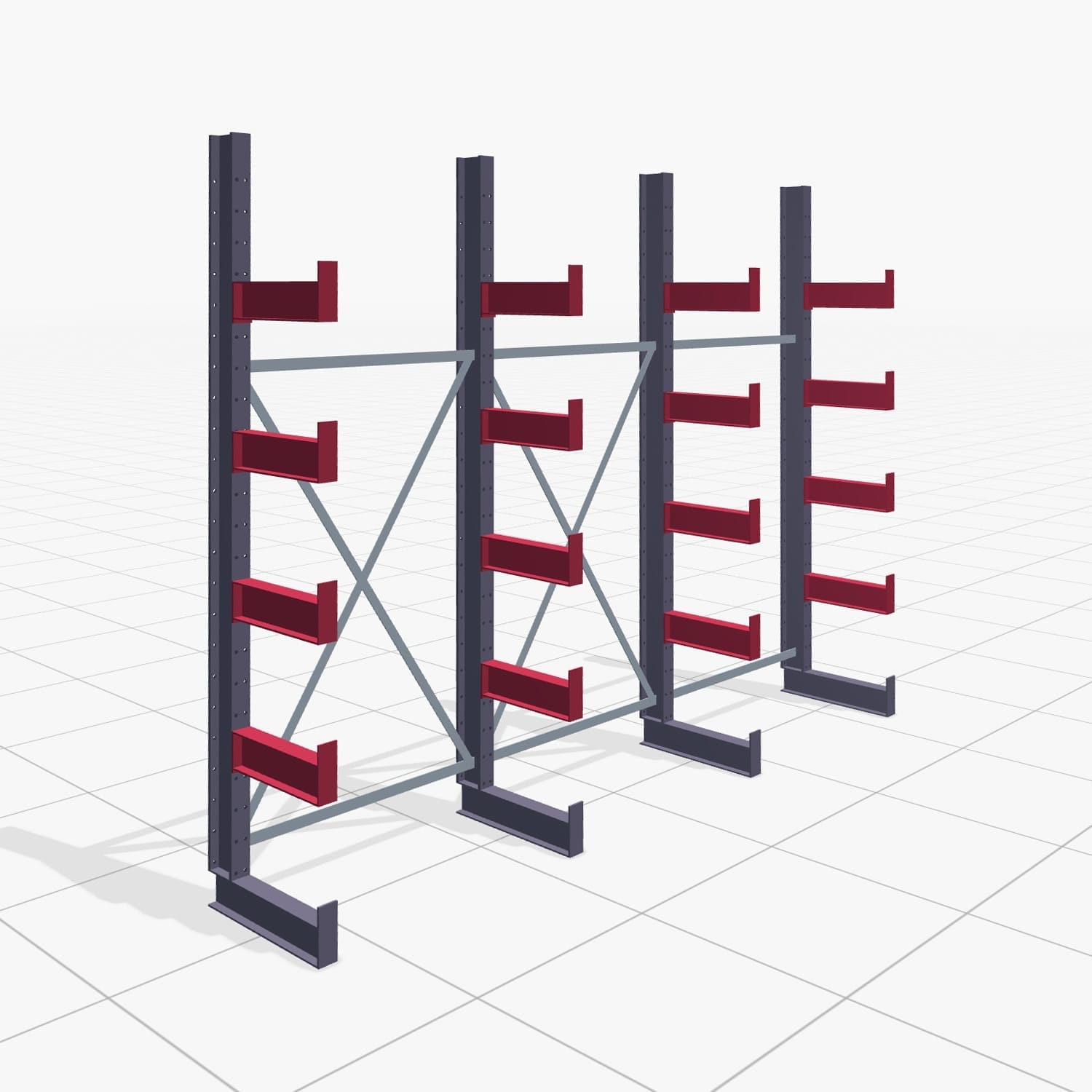 Draagarmstellingen handbediend KHX 3000, H: 2.500 mm, B: 3067 mm, Armlengte: 2.000 kg, eenzijdig gebruik