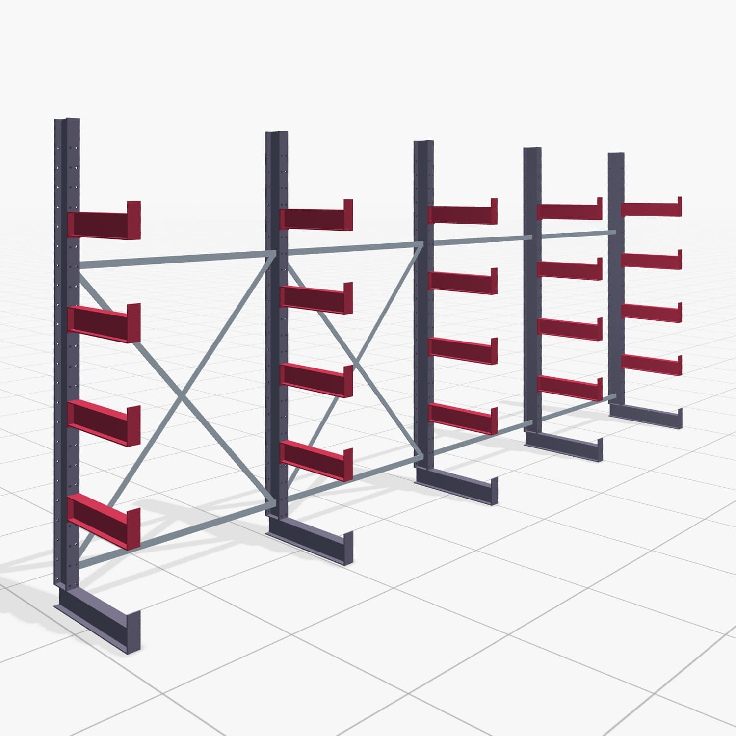 Draagarmstellingen handbediend KHX 3000, H: 2.500 mm, B: 5208 mm, Armlengte: 2.240 kg, eenzijdig gebruik