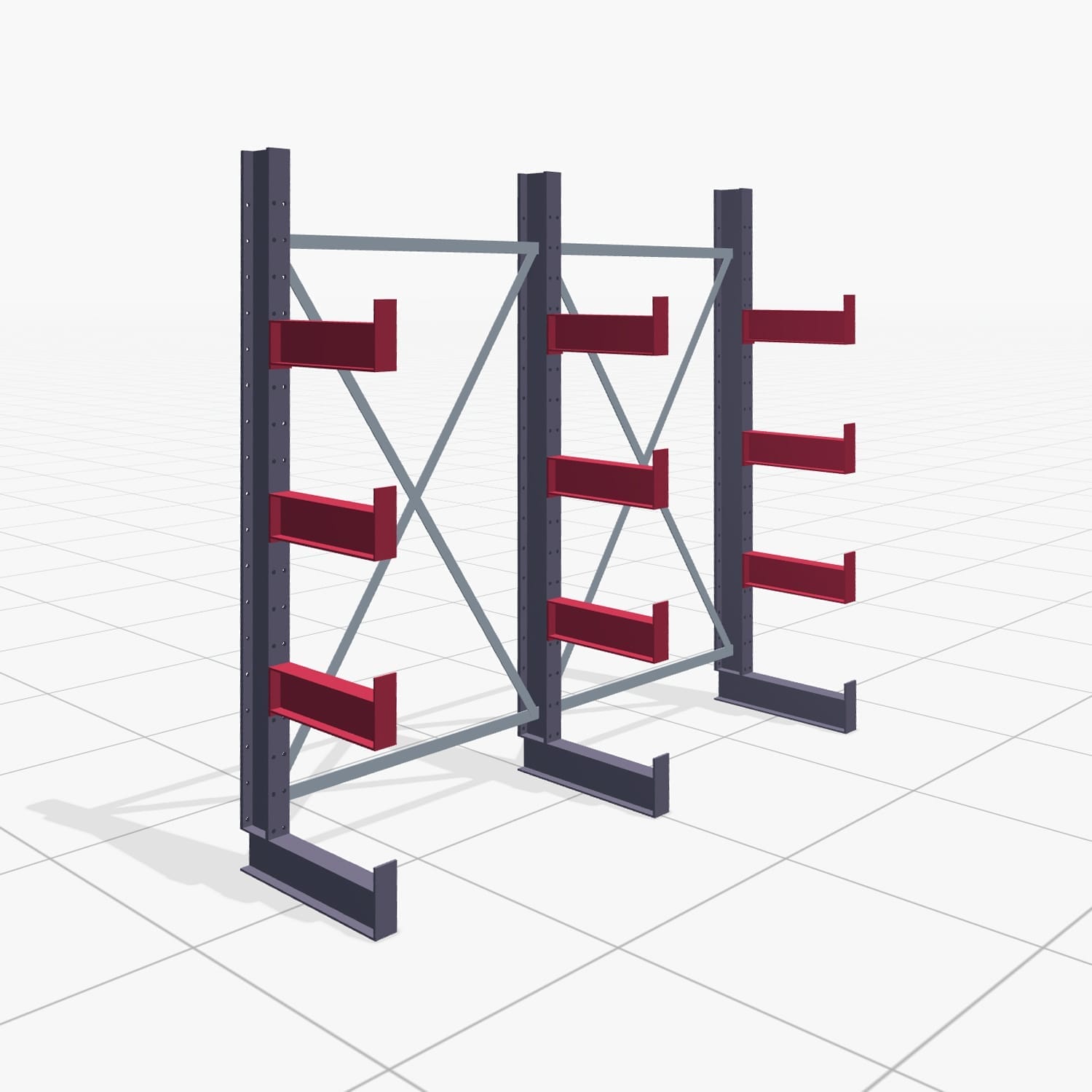 Draagarmstellingen handbediend KHX 3000, H: 2.000 mm, B: 2066 mm, Armlengte: 2.680 kg, eenzijdig gebruik