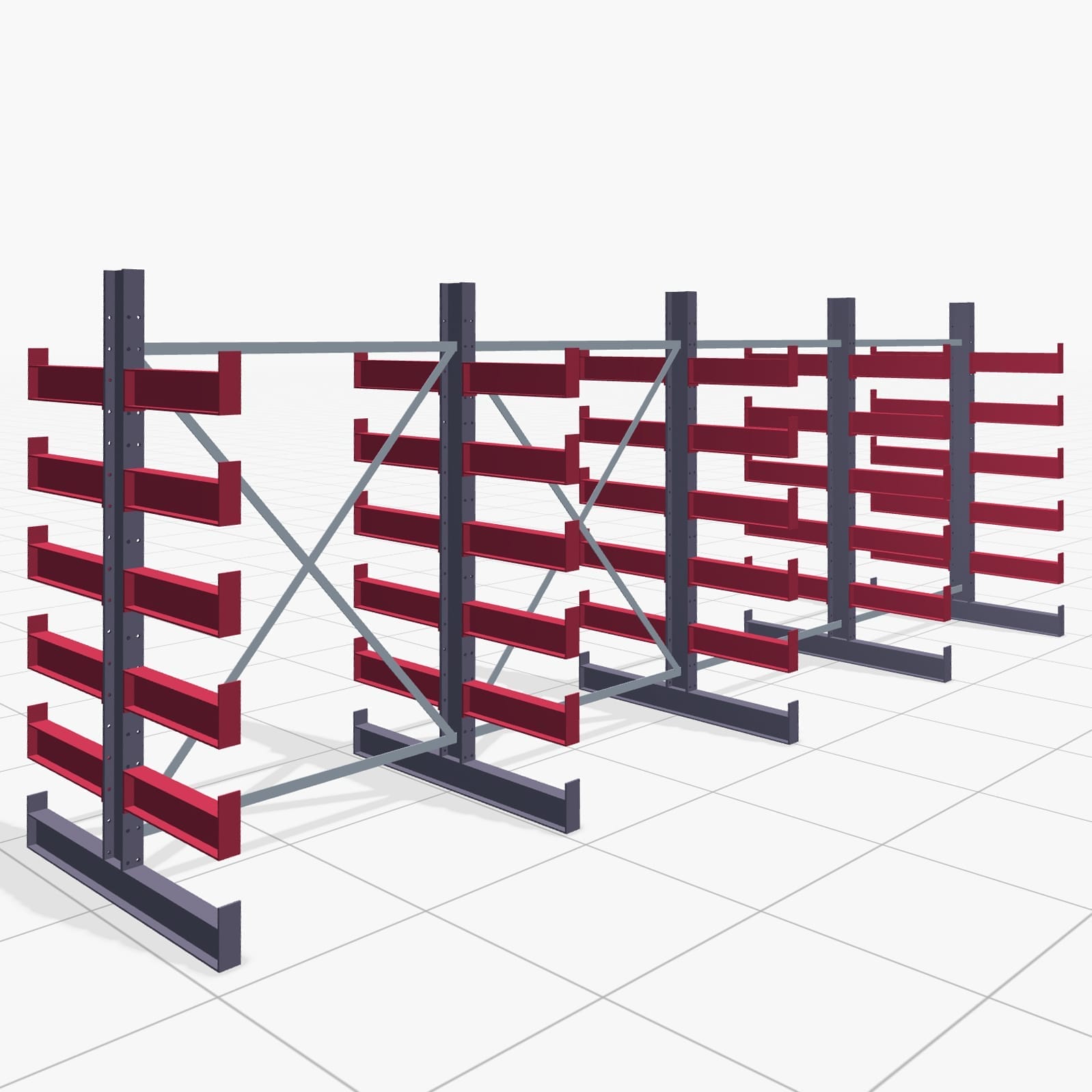 Draagarmstellingen handbediend KHX 3000, H: 2.000 mm, B: 5208 mm, Armlengte: 2.240 kg, Tweezijdig gebruik