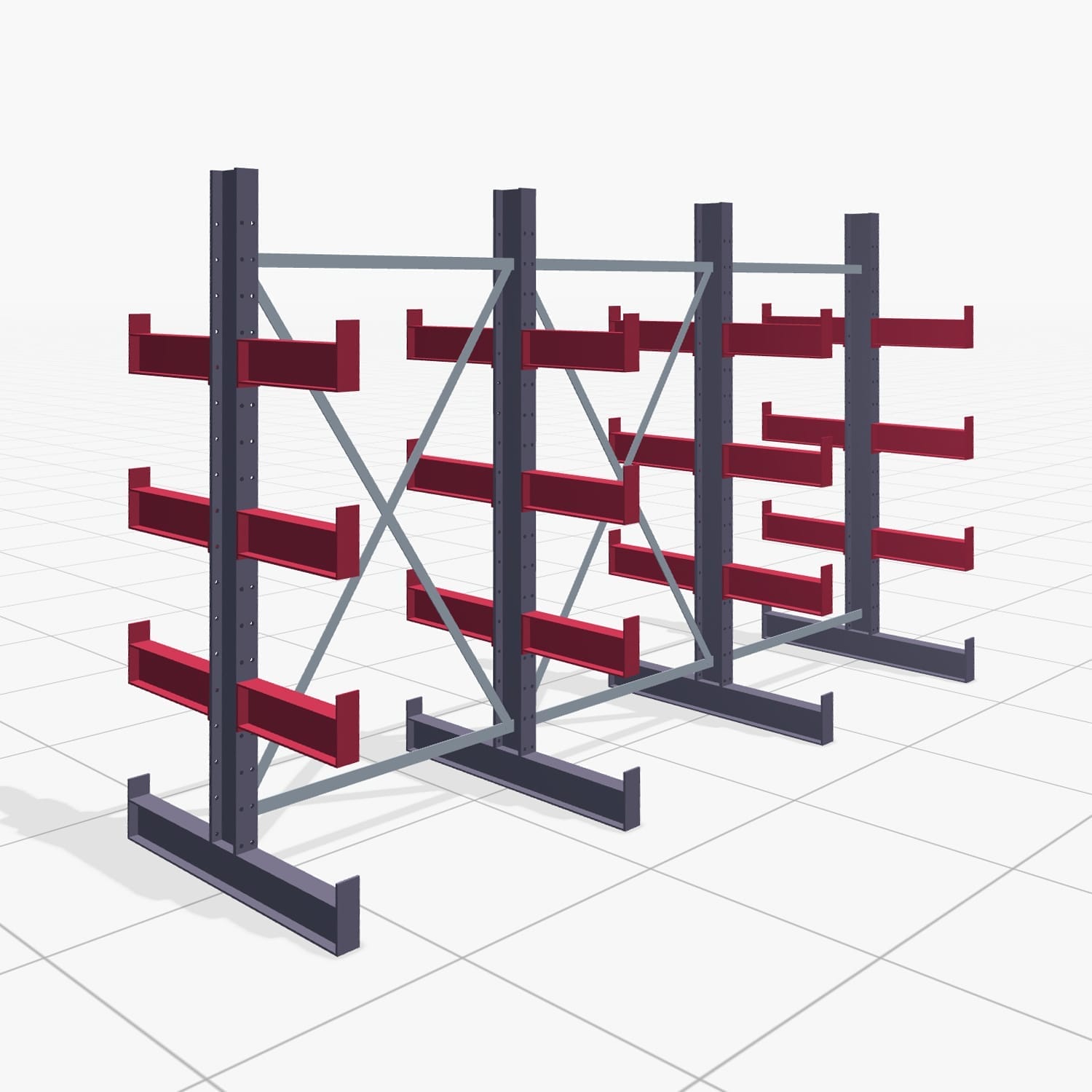 Draagarmstellingen handbediend KHX 3000, H: 2.000 mm, B: 3067 mm, Armlengte: 2.680 kg, Tweezijdig gebruik