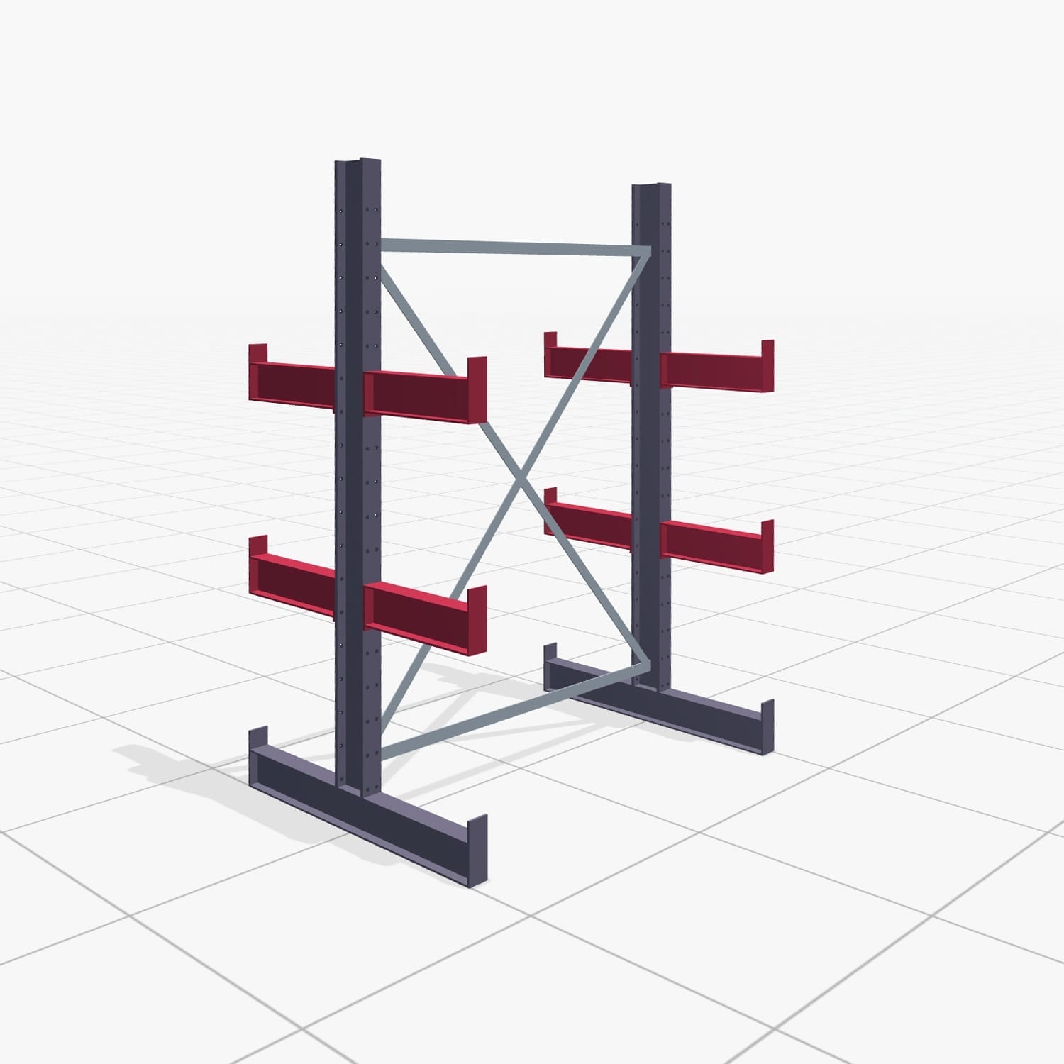 Draagarmstellingen handbediend KHX 3000, H: 2.000 mm, B: 1350 mm, Armlengte: 2.680 kg, Tweezijdig gebruik