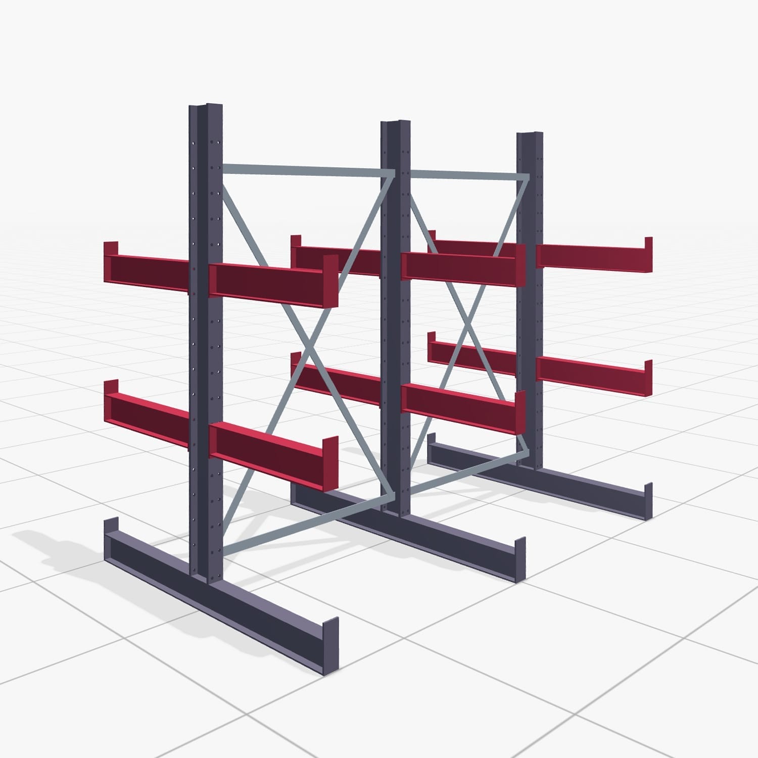 Draagarmstellingen handbediend KHX 3000, H: 2.000 mm, B: 2066 mm, Armlengte: 1.880 kg, Tweezijdig gebruik