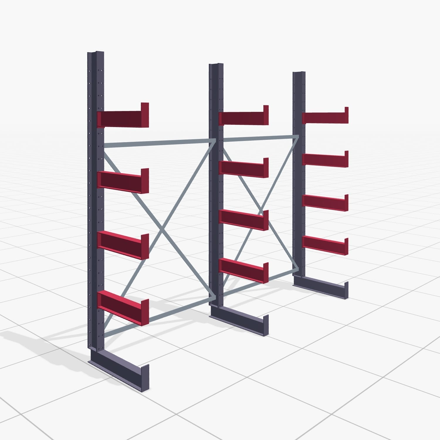 Draagarmstellingen handbediend KHX 3000, H: 2.500 mm, B: 2636 mm, Armlengte: 2.240 kg, eenzijdig gebruik