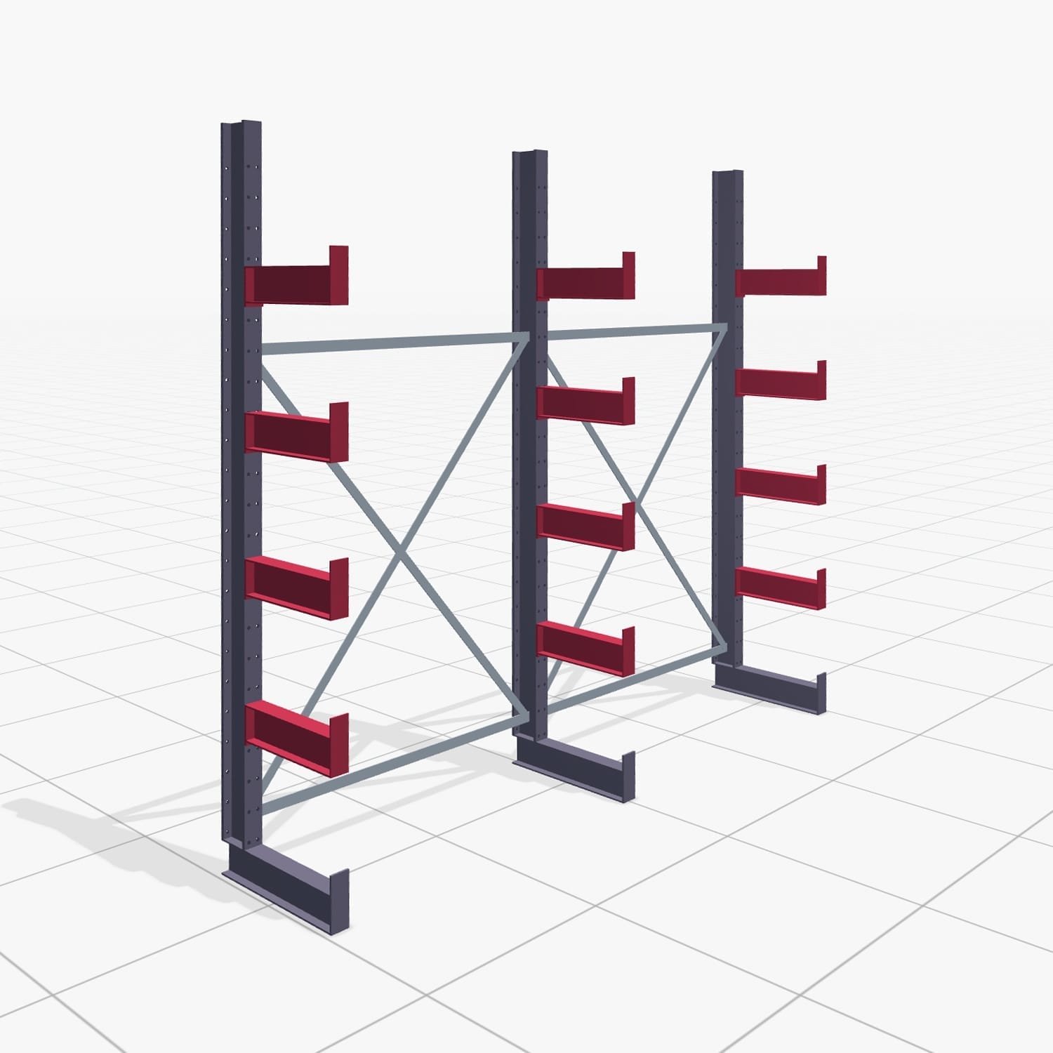 Draagarmstellingen handbediend KHX 3000, H: 2.500 mm, B: 2636 mm, Armlengte: 2.640 kg, eenzijdig gebruik
