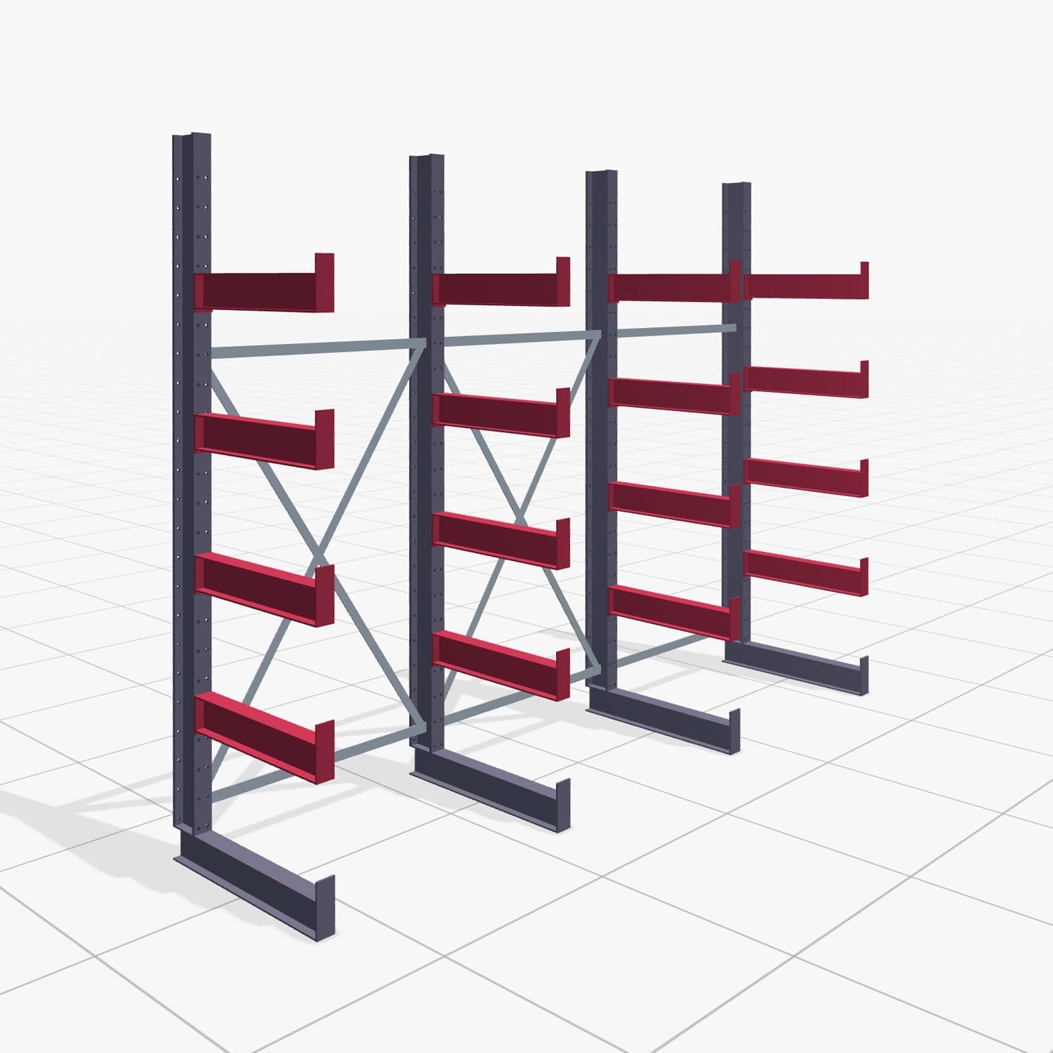 Draagarmstellingen handbediend KHX 3000, H: 2.500 mm, B: 3067 mm, Armlengte: 1.880 kg, eenzijdig gebruik