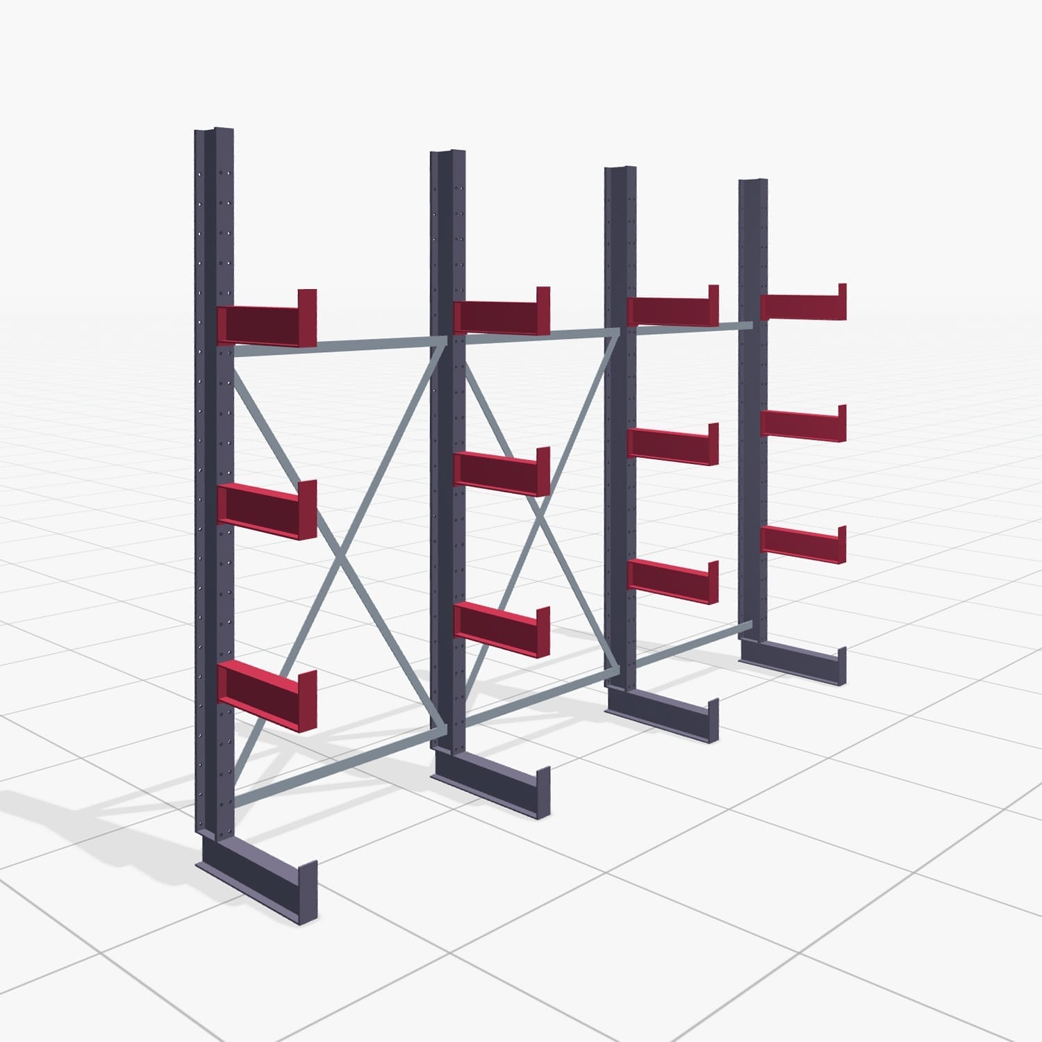 Draagarmstellingen handbediend KHX 3000, H: 2.500 mm, B: 3067 mm, Armlengte: 2.640 kg, eenzijdig gebruik