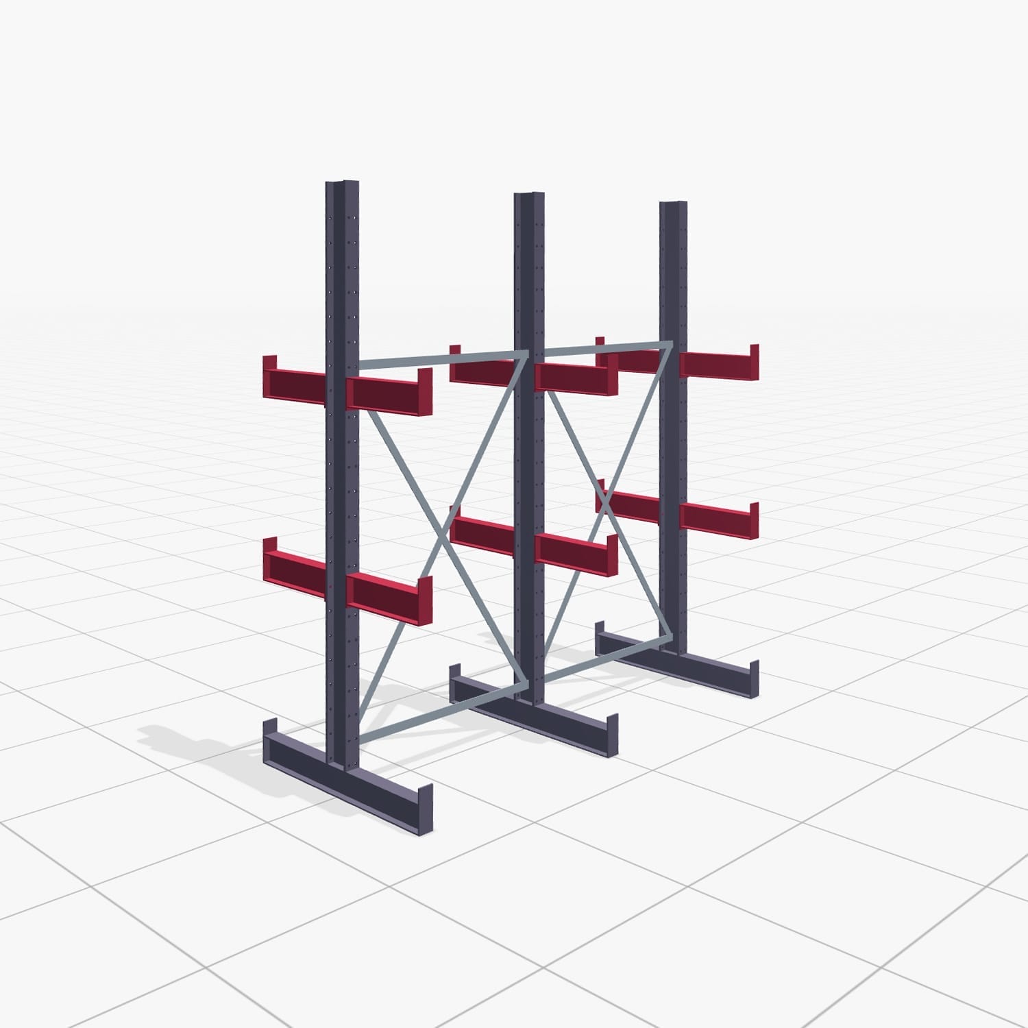 Draagarmstellingen handbediend KHX 3000, H: 2.500 mm, B: 2066 mm, Armlengte: 1.840 kg, Tweezijdig gebruik