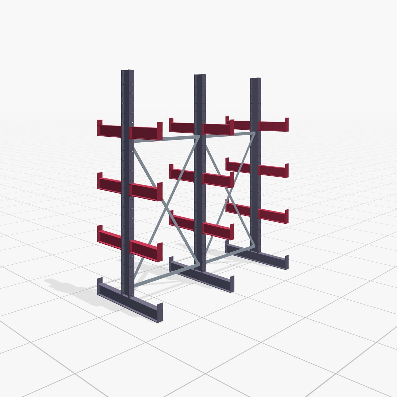 Draagarmstellingen handbediend KHX 3000, H: 2.500 mm, B: 2066 mm, Armlengte: 2.640 kg, Tweezijdig gebruik