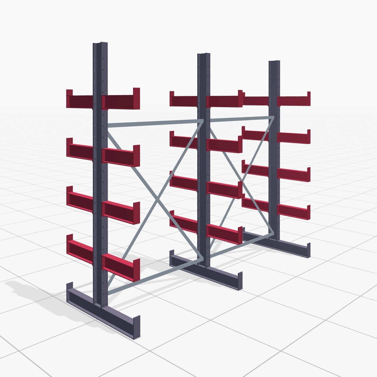 Draagarmstellingen handbediend KHX 3000, H: 2.500 mm, B: 2636 mm, Armlengte: 2.640 kg, Tweezijdig gebruik
