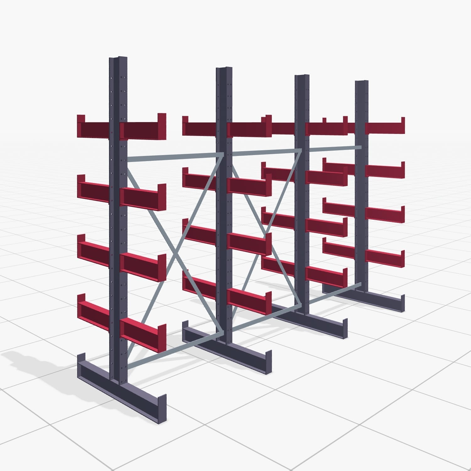 Draagarmstellingen handbediend KHX 3000, H: 2.500 mm, B: 3067 mm, Armlengte: 2.640 kg, Tweezijdig gebruik