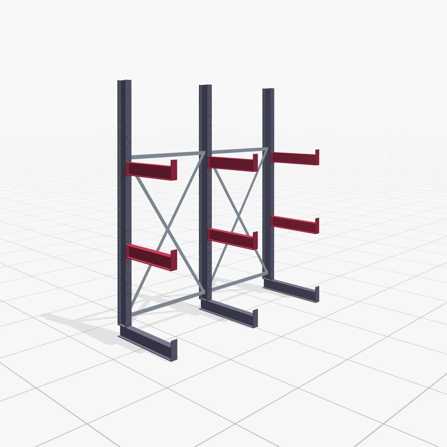Draagarmstellingen handbediend KHX 3000, H: 2.500 mm, B: 2066 mm, Armlengte: 1.880 kg, eenzijdig gebruik