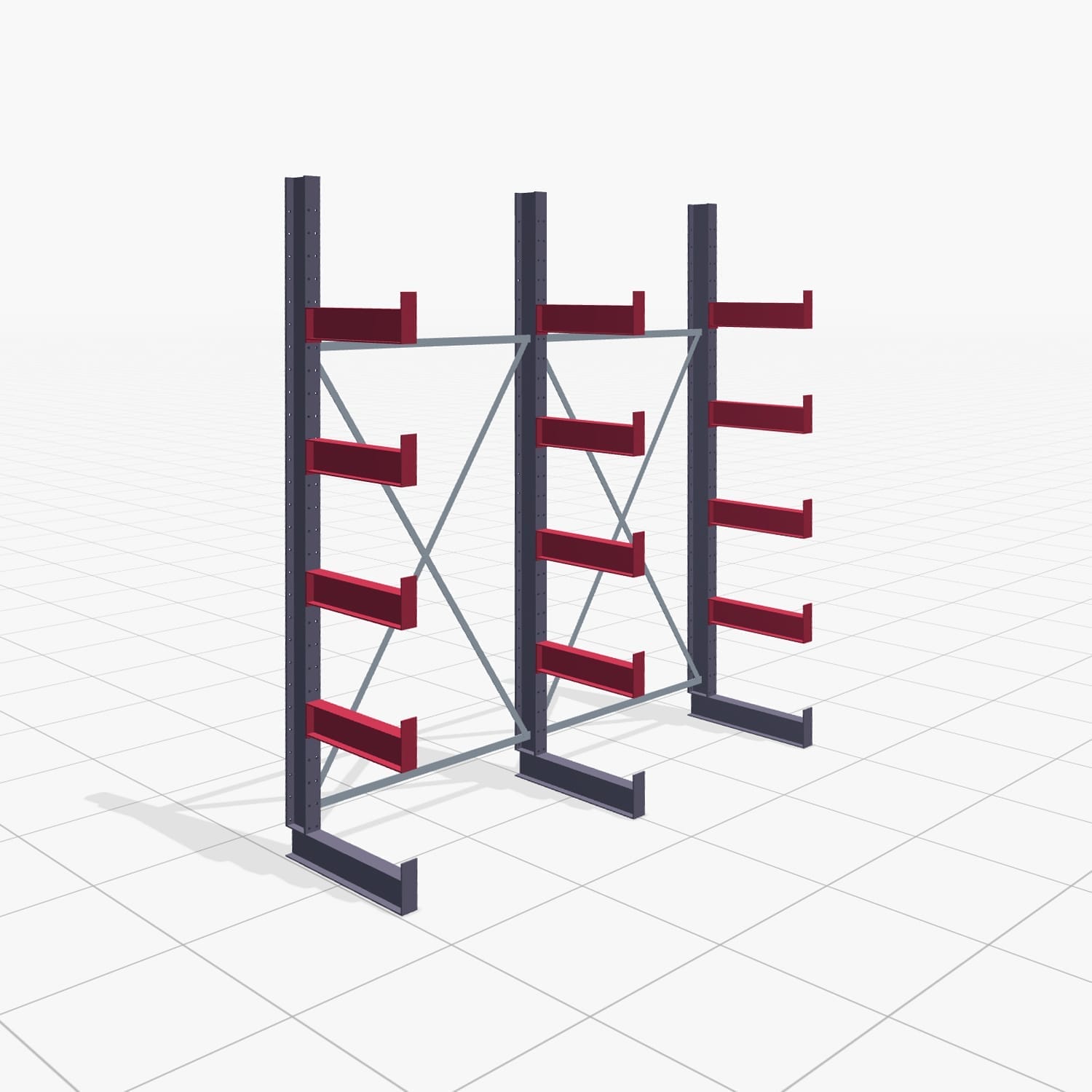Draagarmstellingen handbediend KHX 3000, H: 3.000 mm, B: 2645 mm, Armlengte: 2.000 kg, eenzijdig gebruik