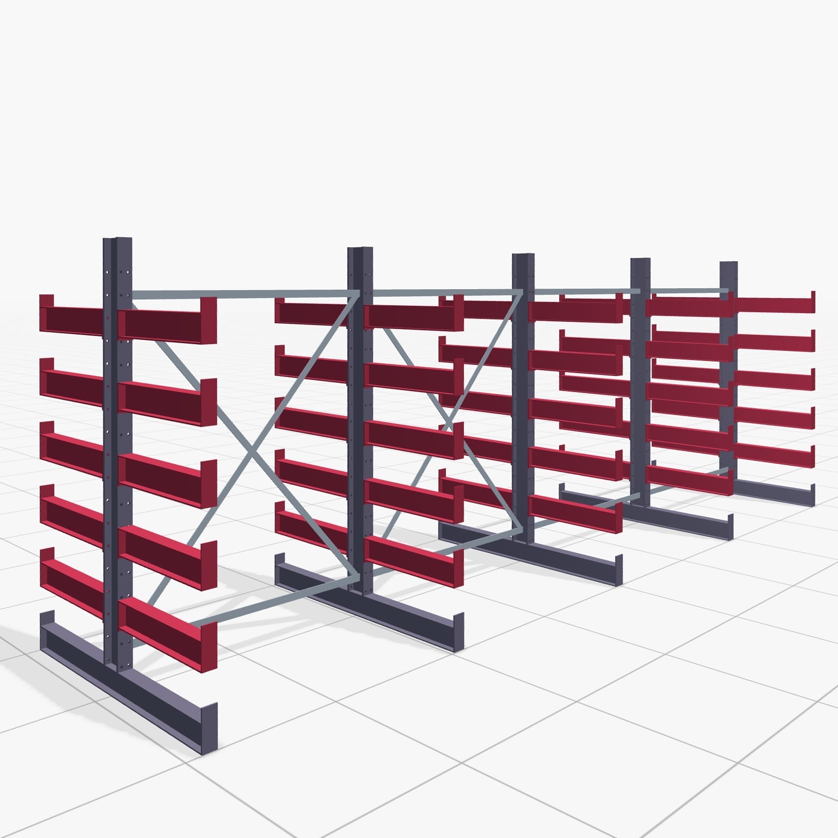 Draagarmstellingen handbediend KHX 3000, H: 2.000 mm, B: 5208 mm, Armlengte: 1.880 kg, Tweezijdig gebruik
