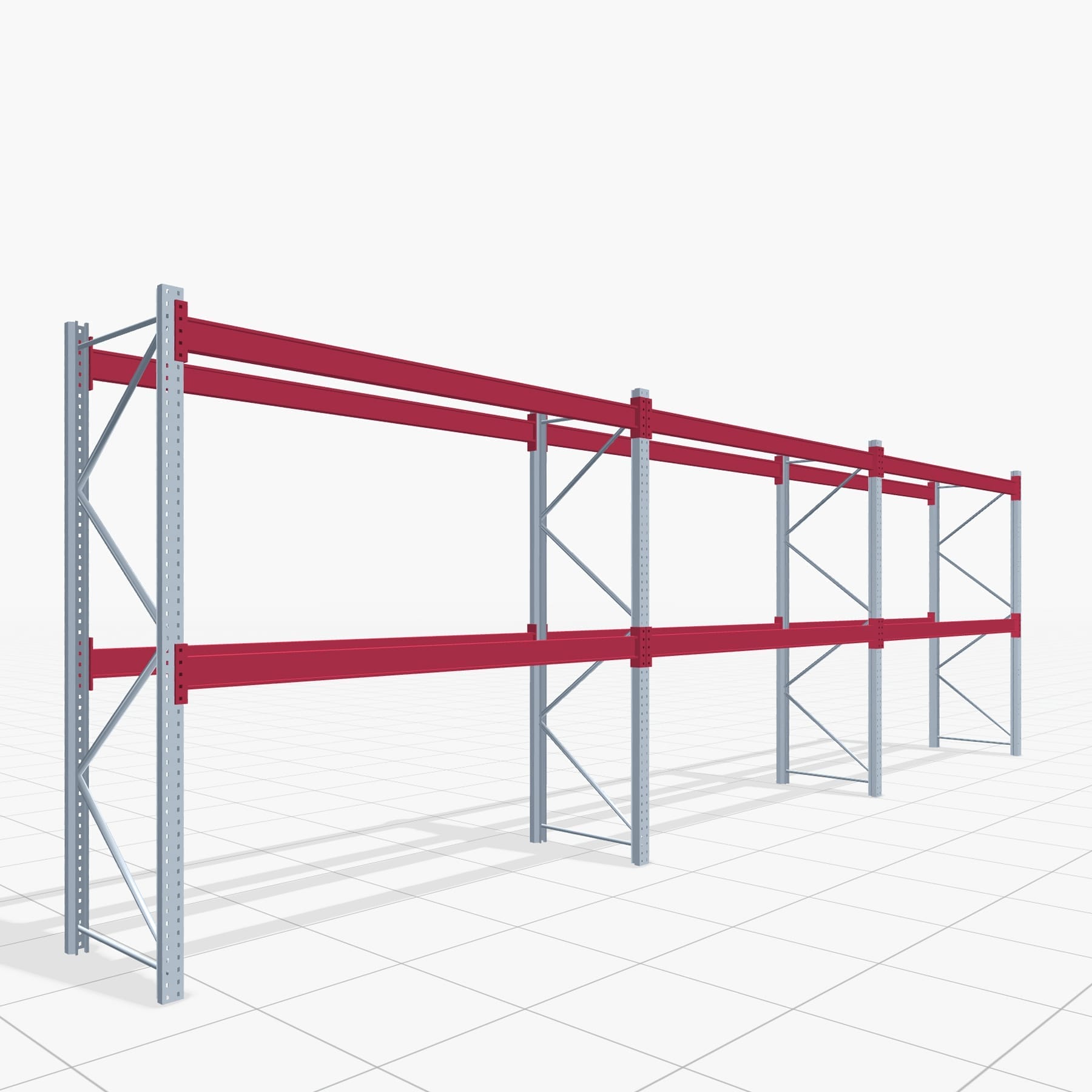Palletstellingen PRX 1000, Europalette, H: 2.600 mm, B: 8.500 mm, Palletgewicht: 500 kg, Palletplaatsen: 27