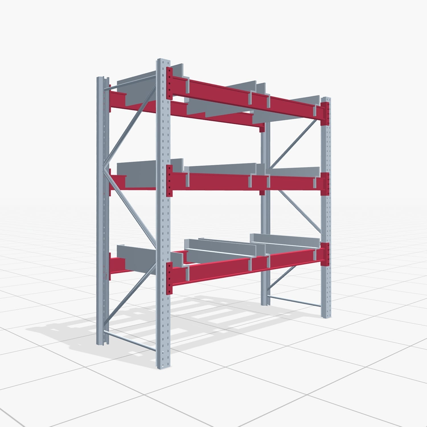 Palletstellingen PRX 1000, Gitterbox, H: 2.100 mm, B: 2.000 mm, Palletgewicht: 500 kg, Palletplaatsen: 8