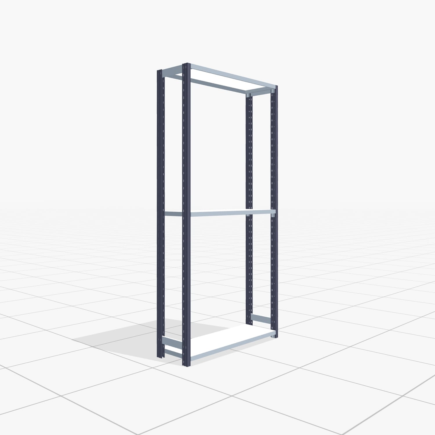 Legbordstelling FBX 4000, H: 2.000 mm, B: 1.029 mm mm, T: 300 mm, Niveaus: 3