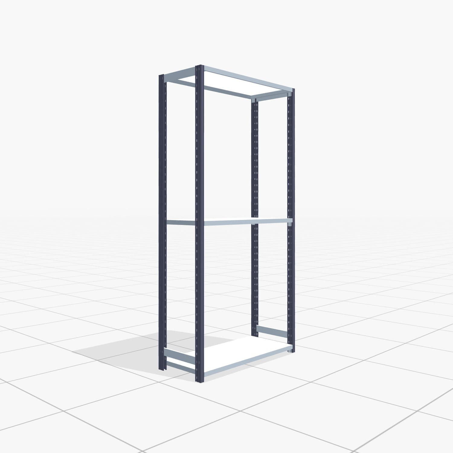 Legbordstelling FBX 4000, H: 2.000 mm, B: 1.029 mm mm, T: 400 mm, Niveaus: 3