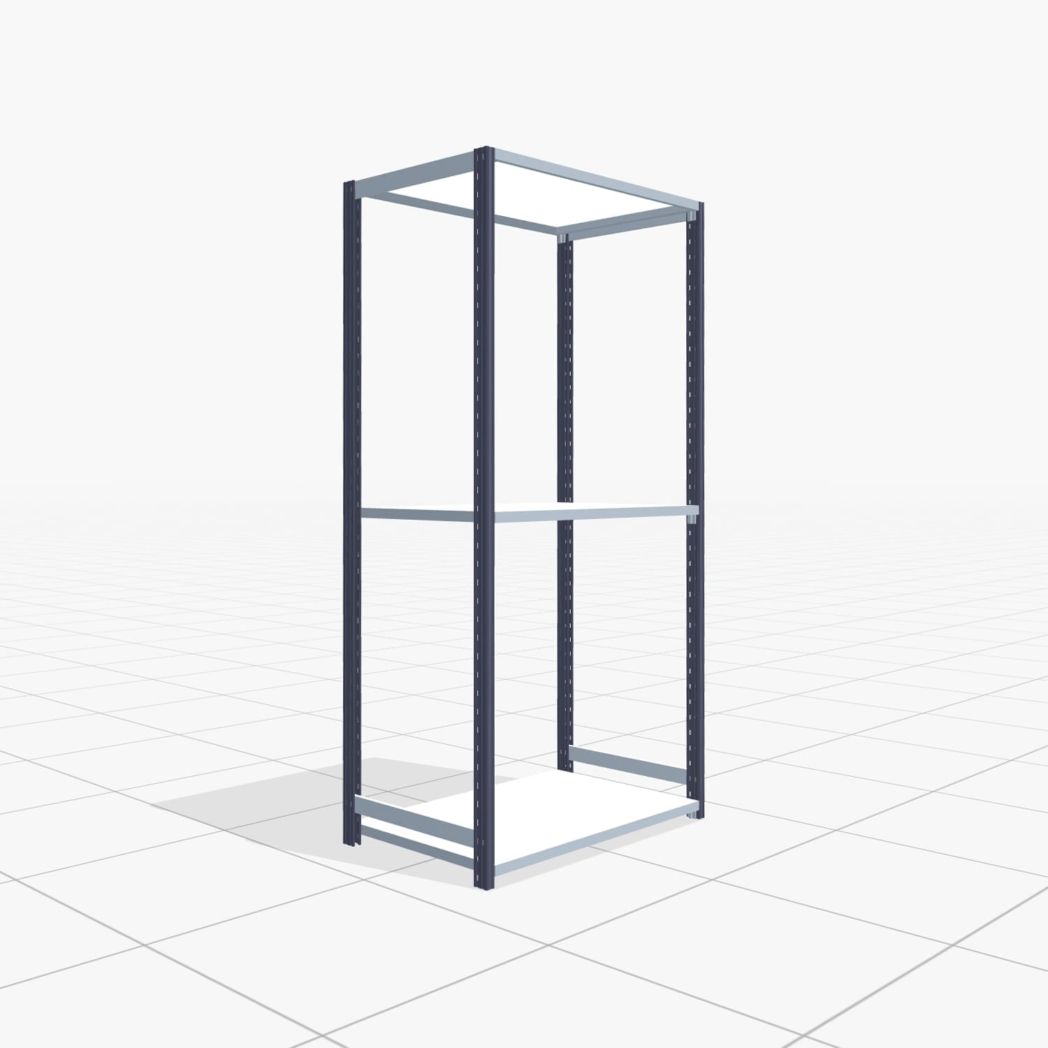 Legbordstelling FBX 4000, H: 2.000 mm, B: 1.029 mm mm, T: 600 mm, Niveaus: 3