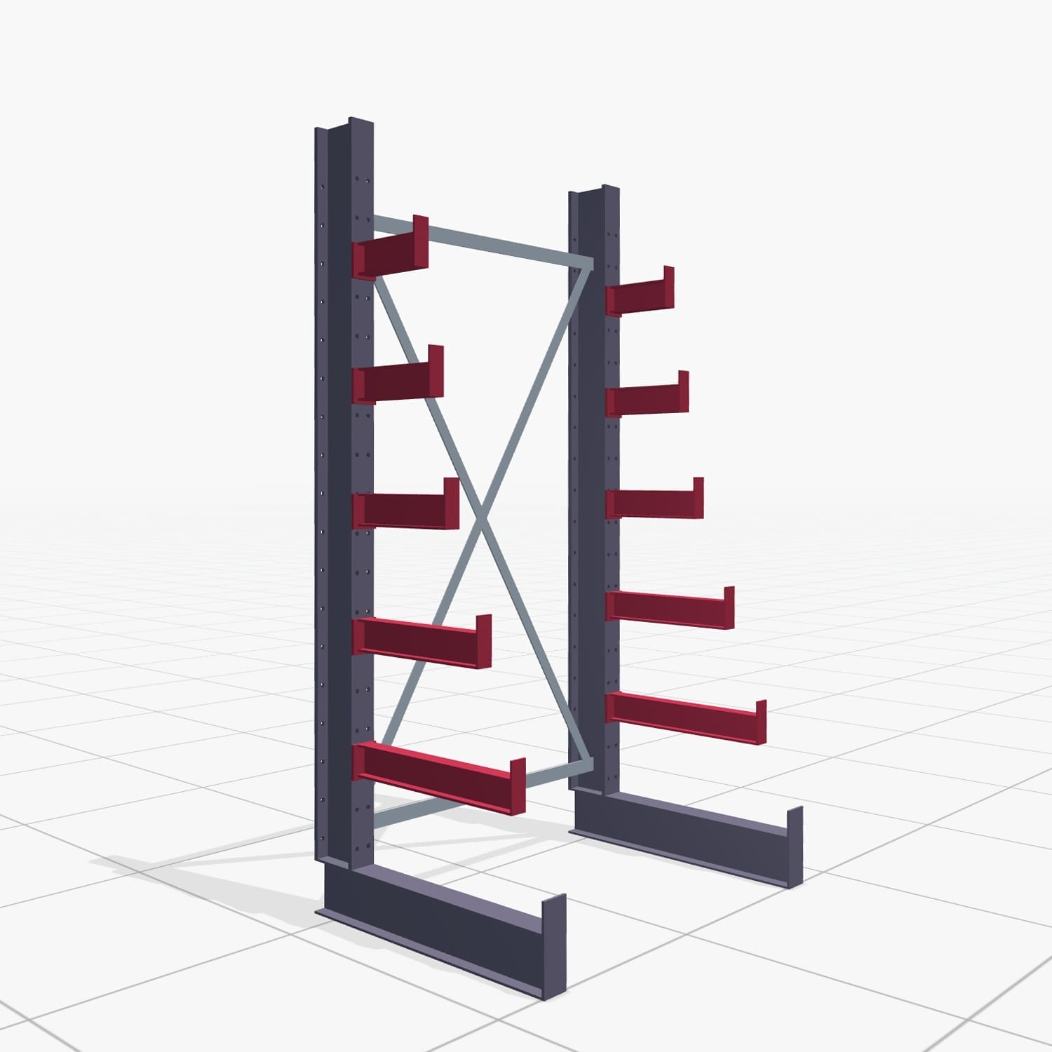 Kerstboomstellingen KHX 3030, H: 2.000 mm (IPE 120), B: 1065 mm, Aantal velden: 1, eenzijdig gebruik