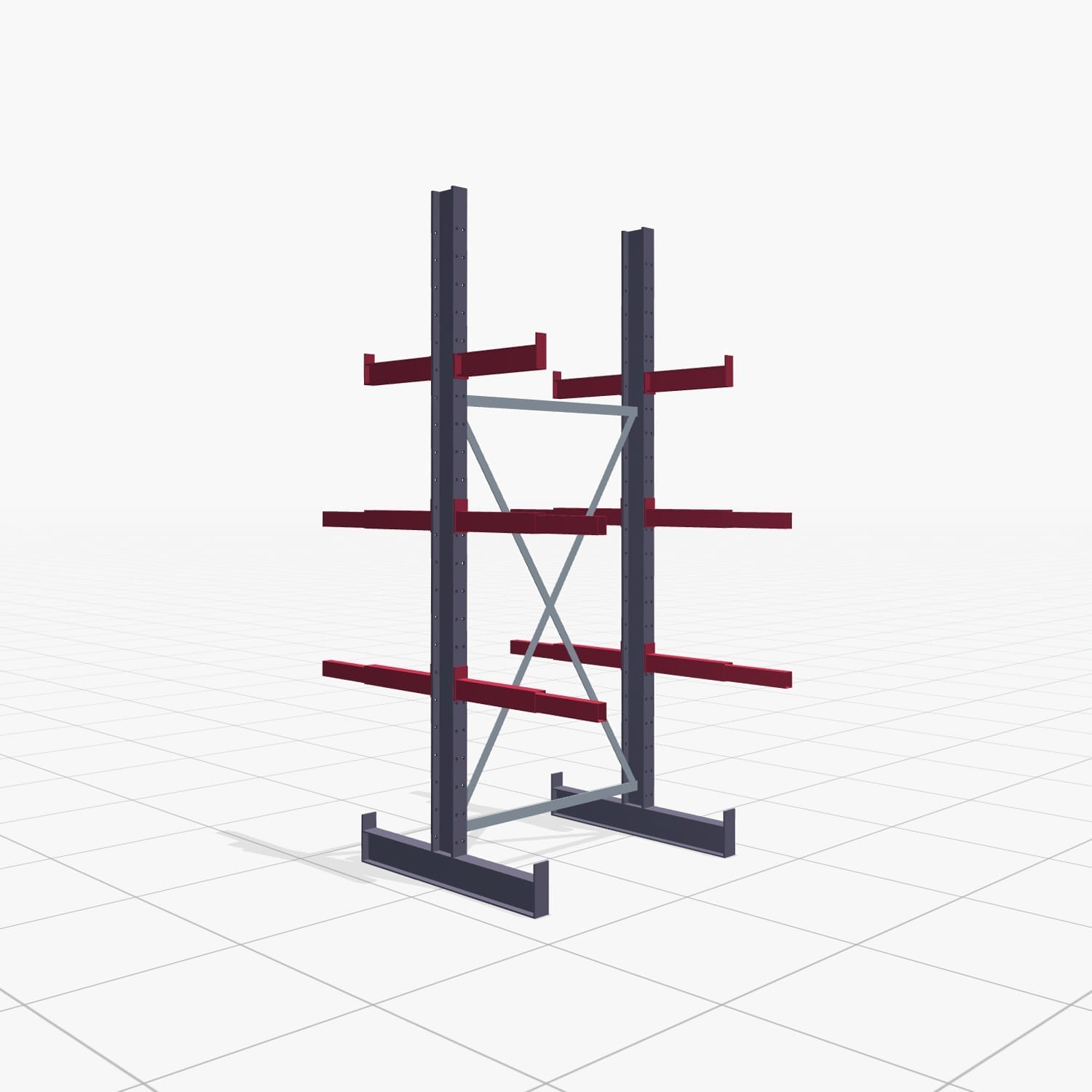 Schrijnwerkersstellingen KHX 3010, tweezijdig gebruik, H: 2.500 mm, B: 1065 mm, 400 mm (1.120 kg)