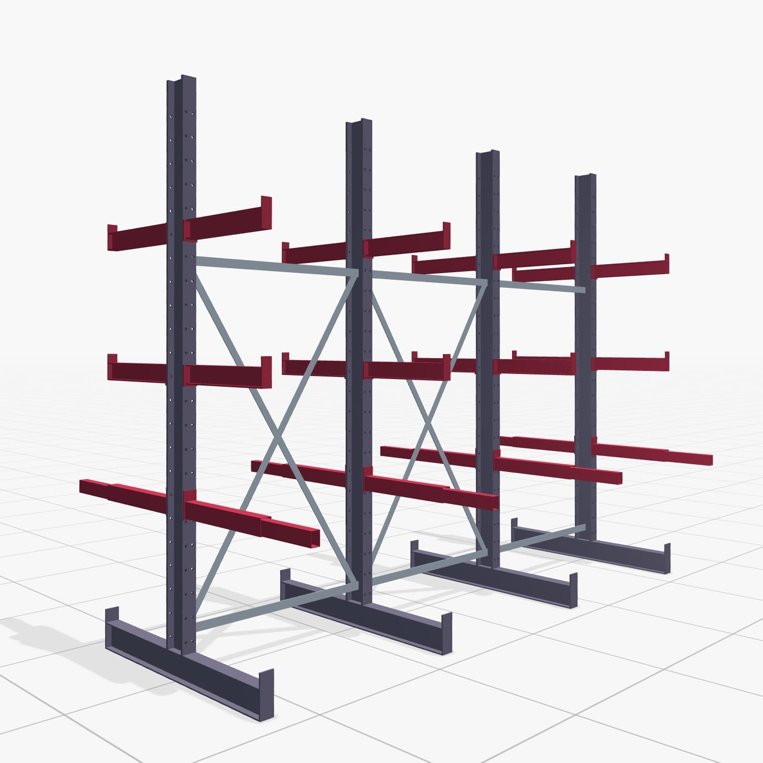 Schrijnwerkersstellingen KHX 3010, tweezijdig gebruik, H: 2.500 mm, B: 3067 mm, 500 mm (900 kg)