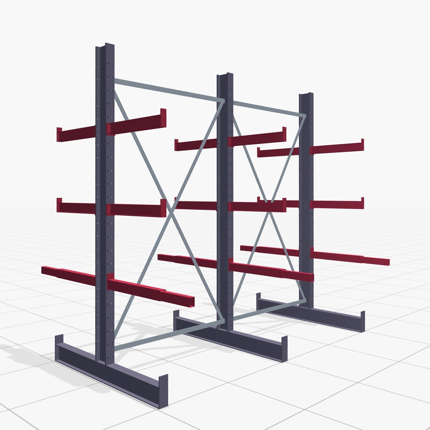 Schrijnwerkersstellingen KHX 3010, tweezijdig gebruik, H: 2.500 mm, B: 2636 mm, 600 mm (750 kg)