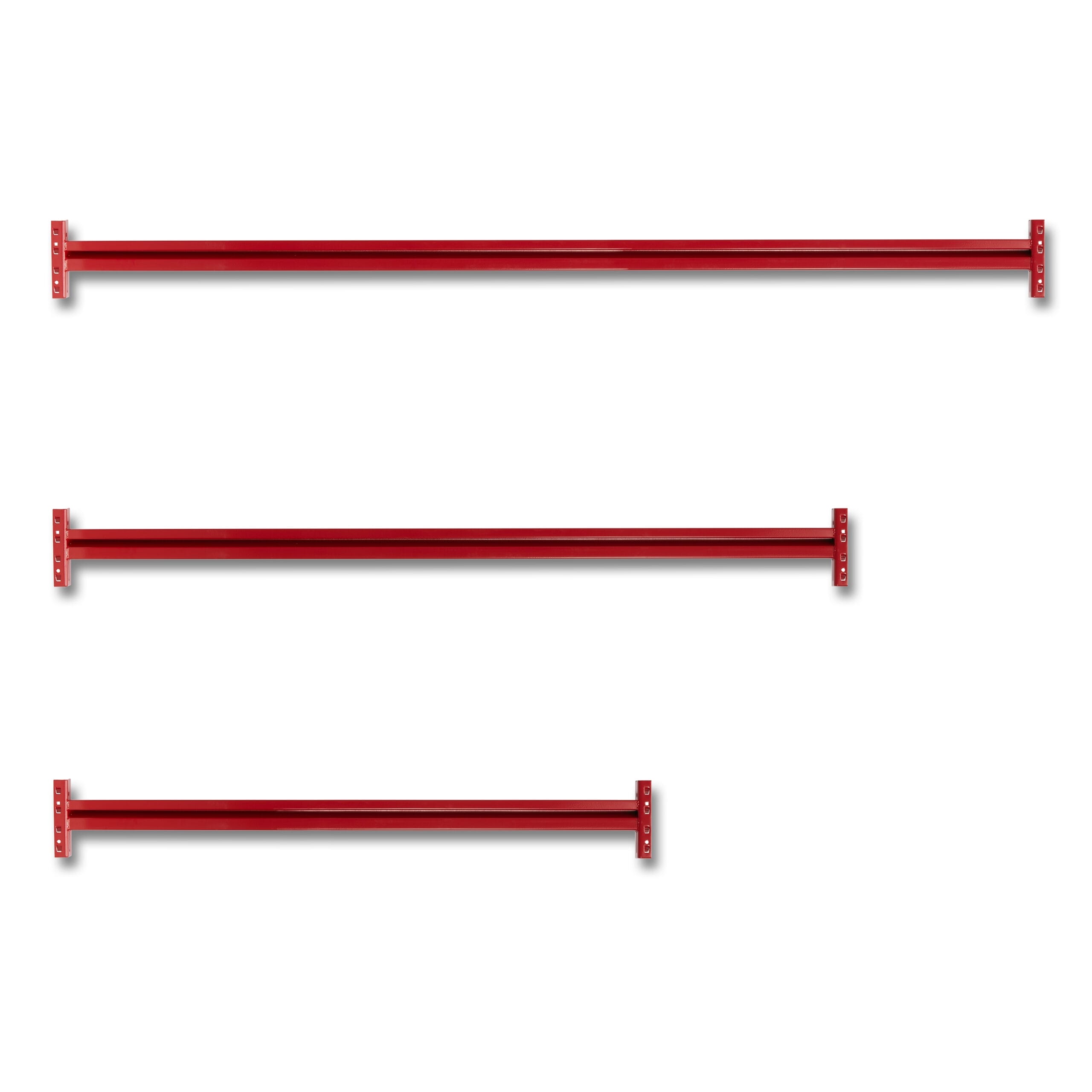 Gegenüberstellung der verschiedenen Größen der Träger des für das Weitspannregal