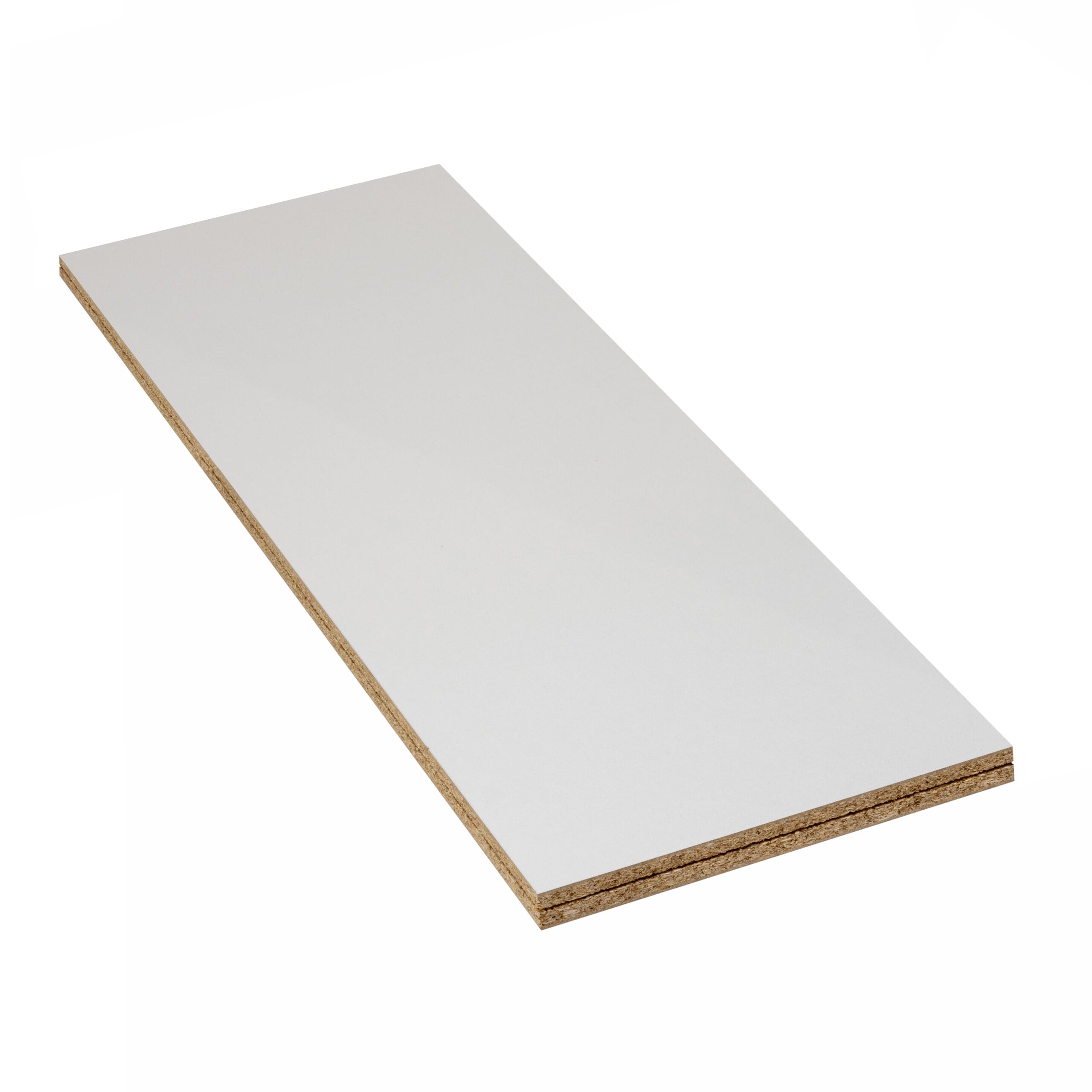 LBX 8000 spaanplaatvloer natuur/wit 1600 x 510 mm, dikte 38 mm, melaminehars gecoat wit