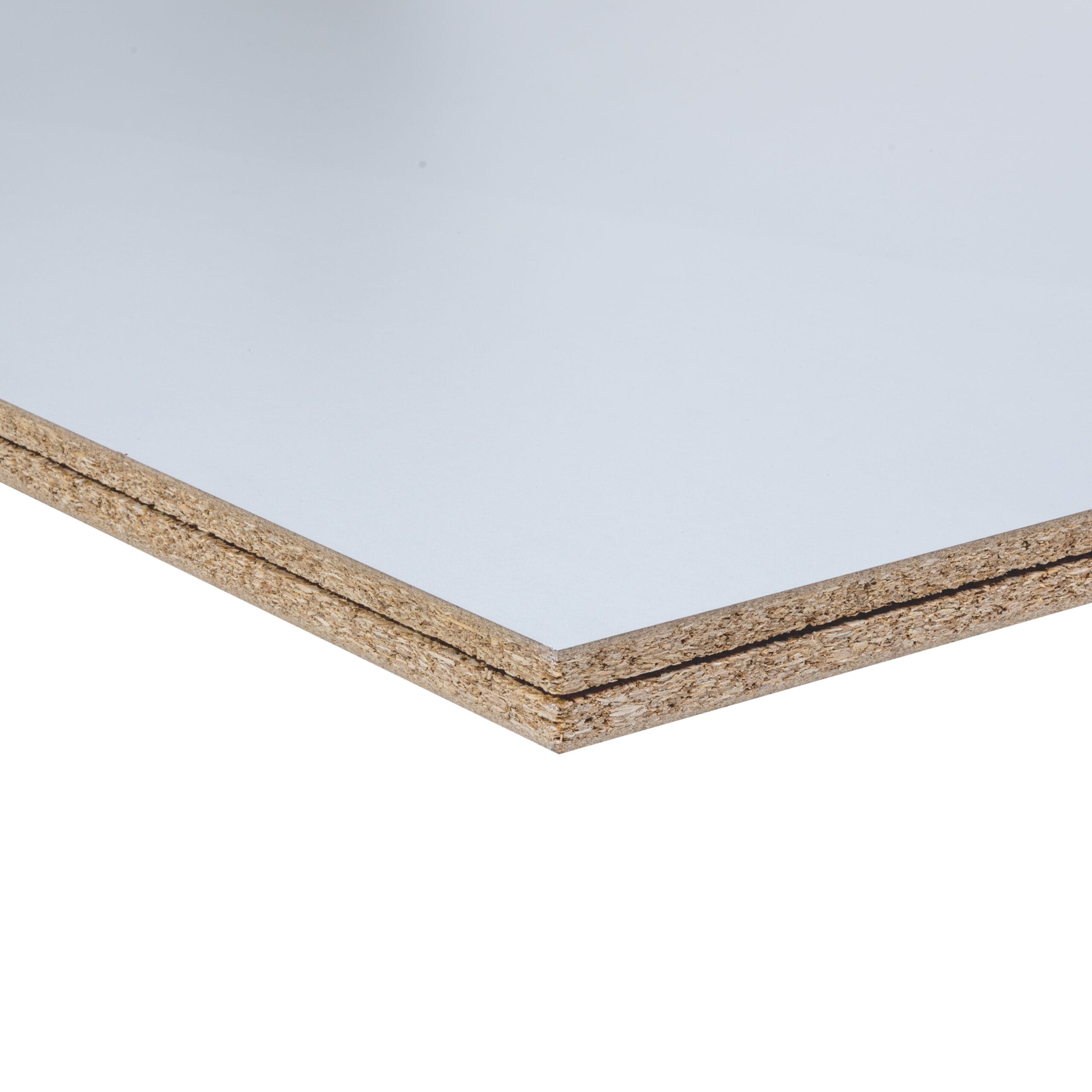 LBX 8000 spaanplaatvloer natuur/wit 2400 x 510 mm, dikte 38 mm, met melaminehars gecoat wit