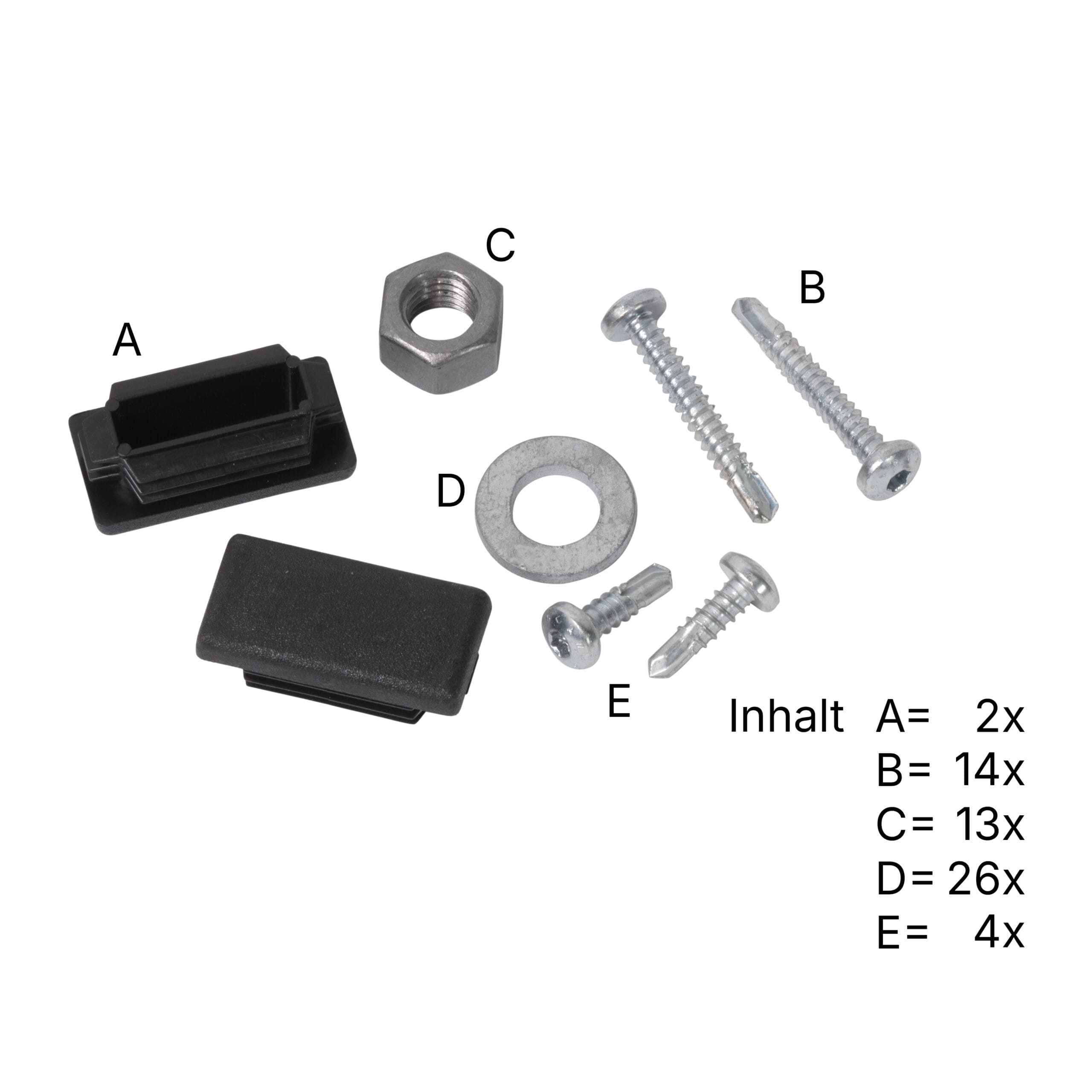 LBX 8000 leuningstijlen, compleet, 3 stuks, RAL 7035 lichtgrijs