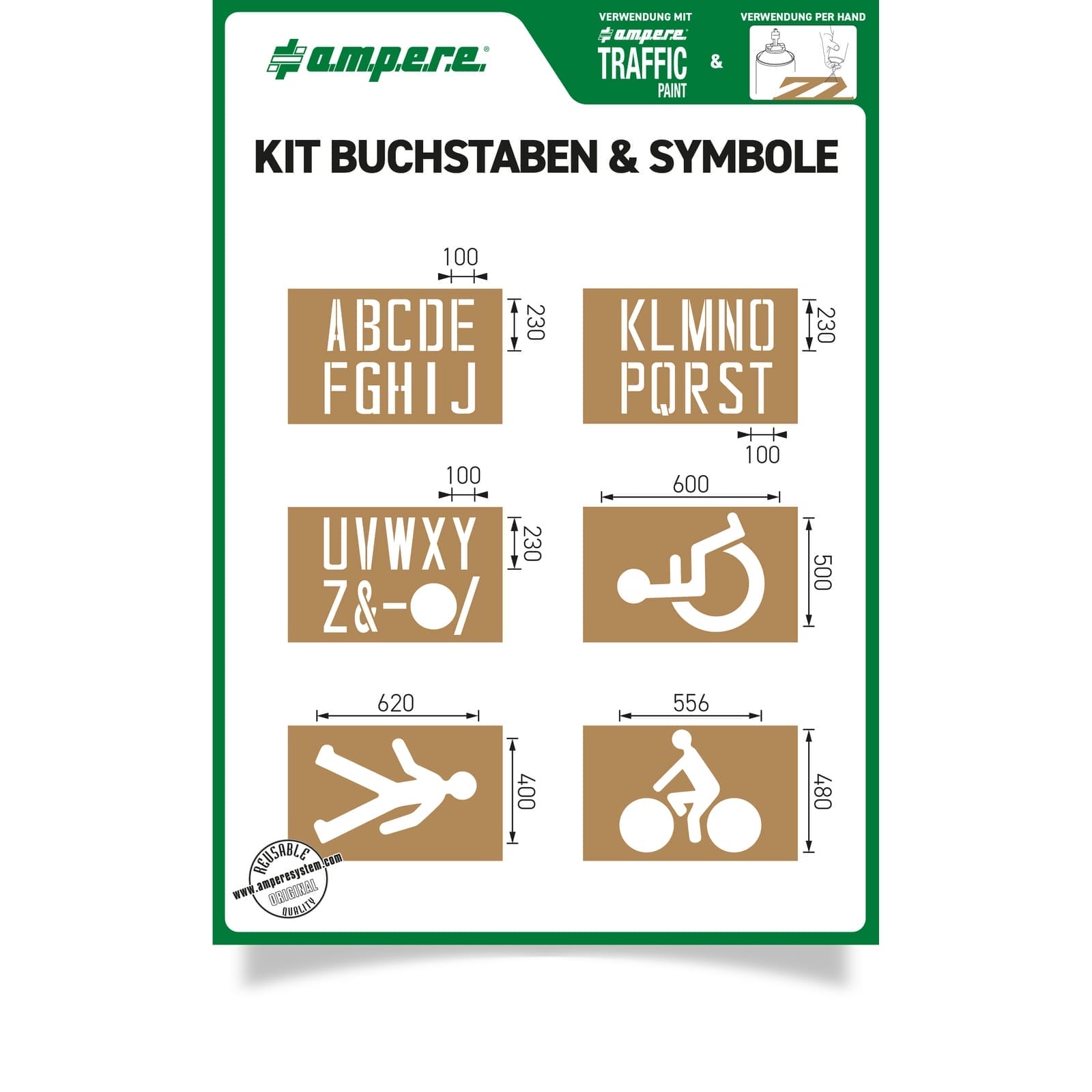 RMX sjablonen KIT letters & symbolen