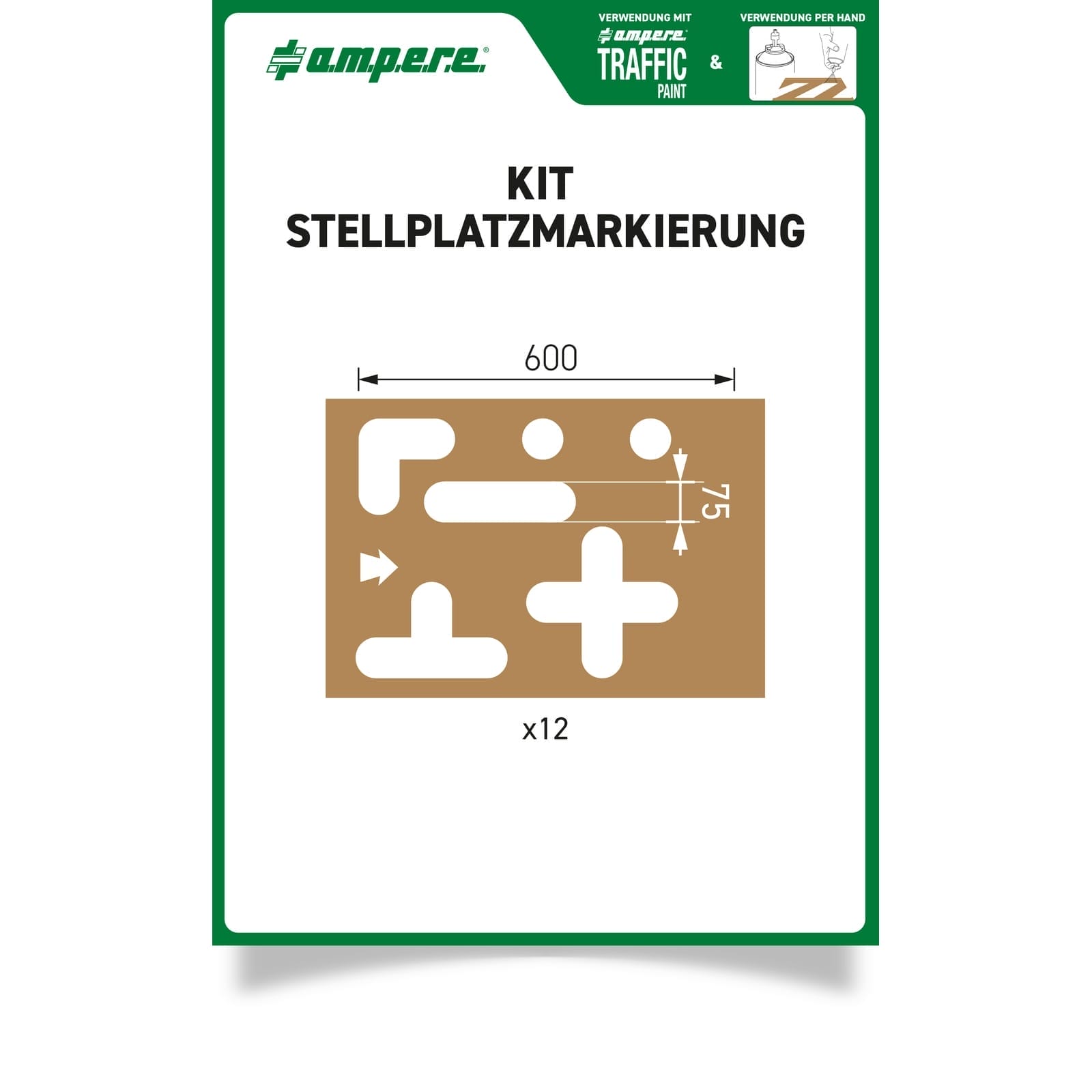 RMX sjablonen KIT parkeerplaatsmarkering