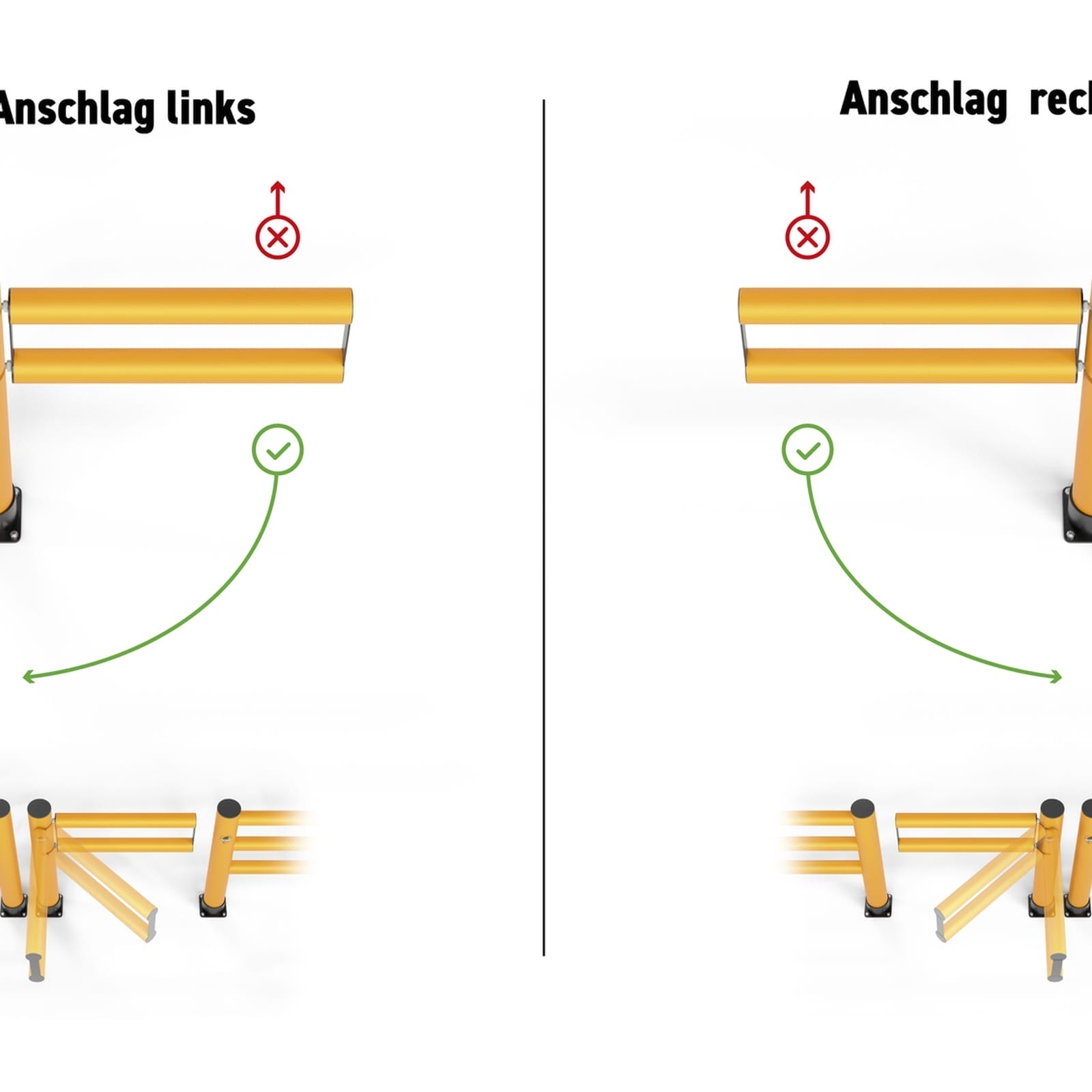 RMX Mammut zwaaideur aanslag links