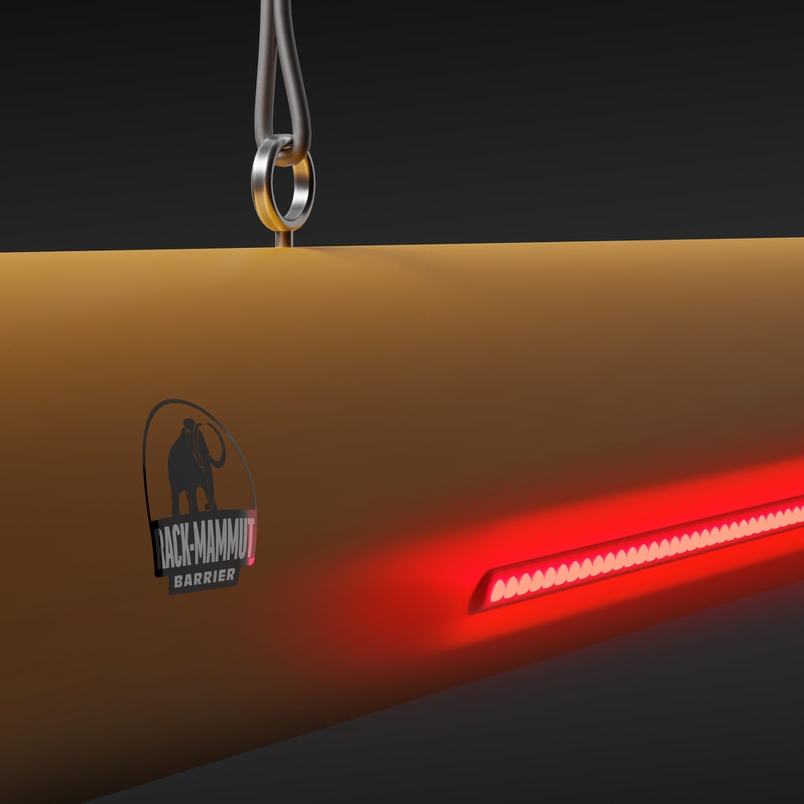 RMX Mammut Alarm hoogtebegrenzer, 2m lengte, geel