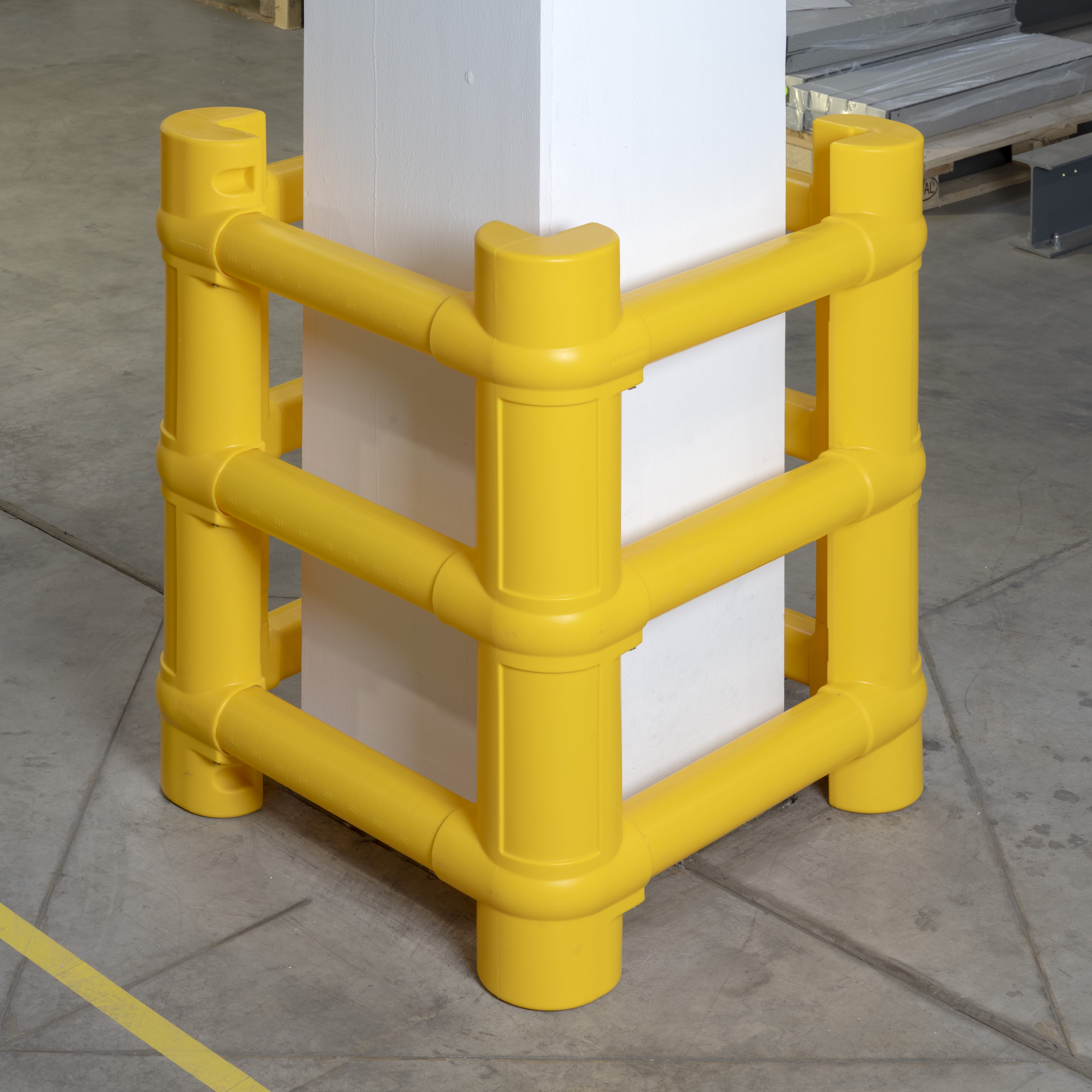 RMX Mammut kolombescherming, H:1.000, kolom 200-700mm, geel