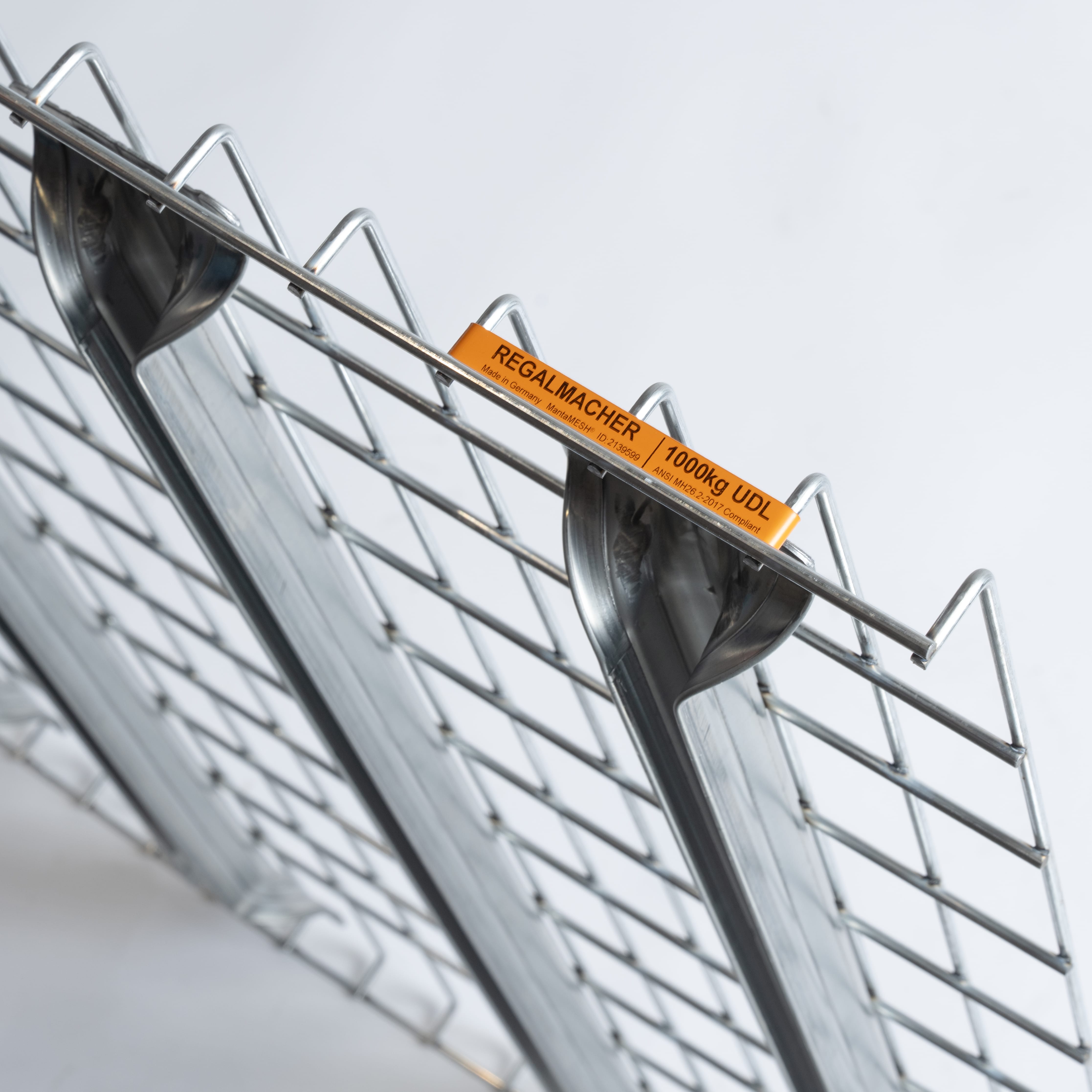 Draadrooster PAL-stelling, 875 x 1100 mm, 100 x 50 mm maasverdeling, verzinkt