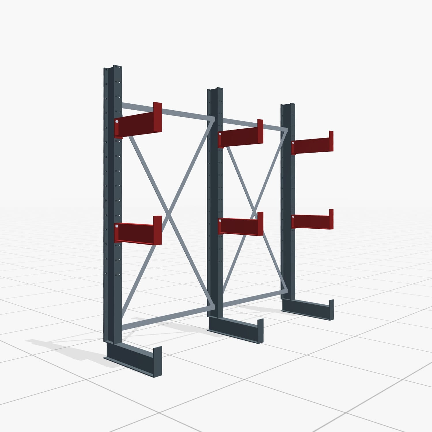 Draagarmstellingen handbediend KHX 3000, H: 2.000 mm, B: 2.066 mm mm, Armlengte: 2.680 kg, eenzijdig gebruik