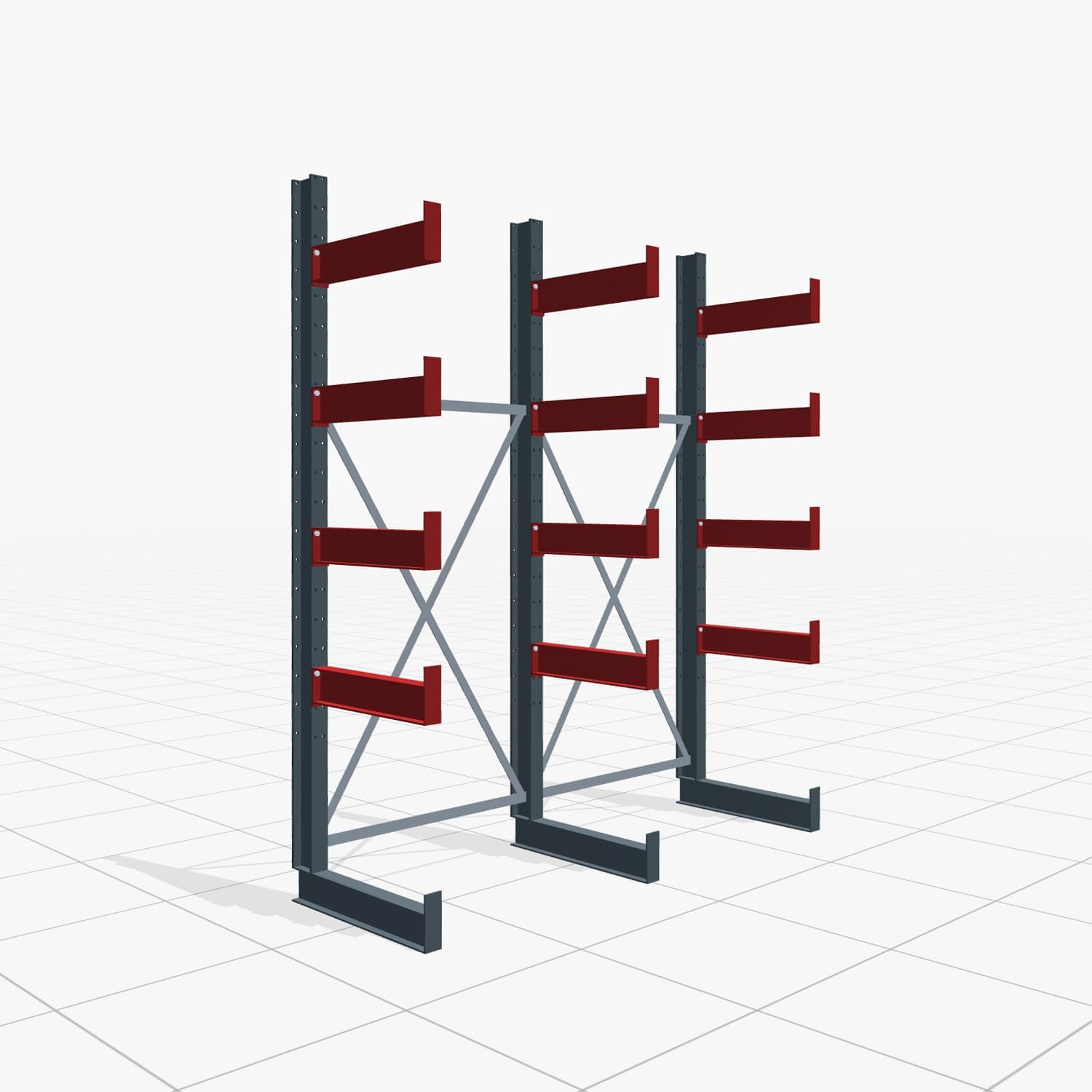Draagarmstellingen handbediend KHX 3000, H: 2.500 mm, B: 2.066 mm mm, Armlengte: 1.880 kg, eenzijdig gebruik