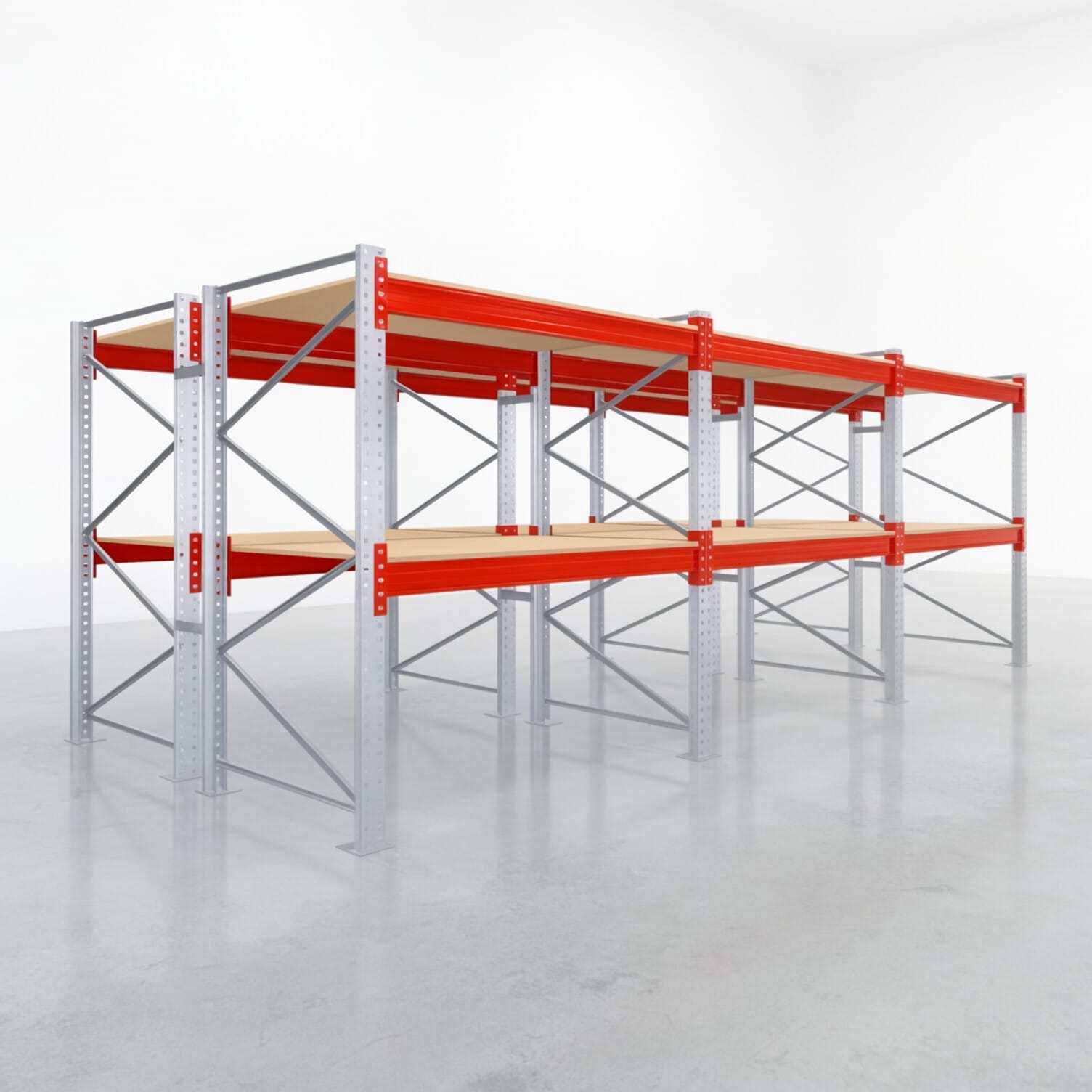 Palletstellingen PRX 1000, Europalette, H: 2.100 mm, B: 5.800 mm, Palletgewicht: 1.000 kg, Palletplaatsen: 18