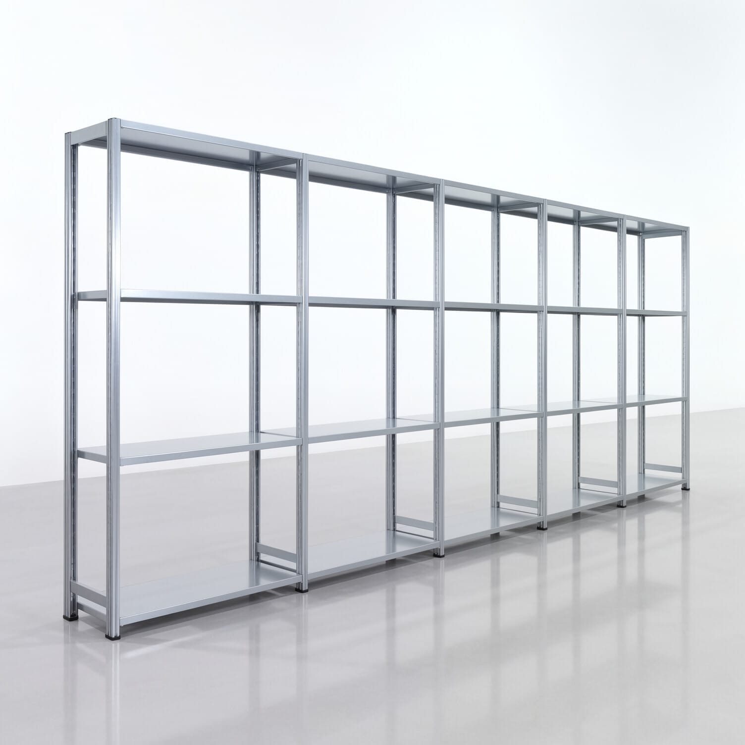 Legbordstelling FBX 4000, H: 2.000 mm, B: 5.017 mm mm, T: 400 mm, Niveaus: 4