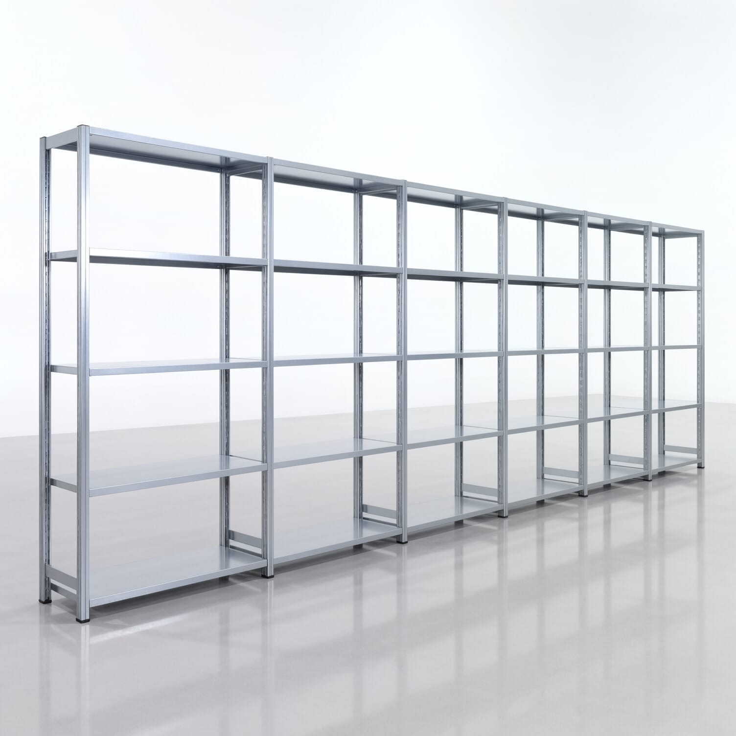 Legbordstelling FBX 4000, H: 2.000 mm, B: 6.014 mm mm, T: 400 mm, Niveaus: 5