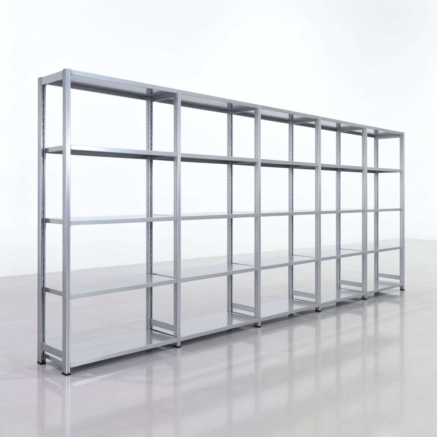 Legbordstelling FBX 4000, H: 2.000 mm, B: 5.017 mm mm, T: 400 mm, Niveaus: 5